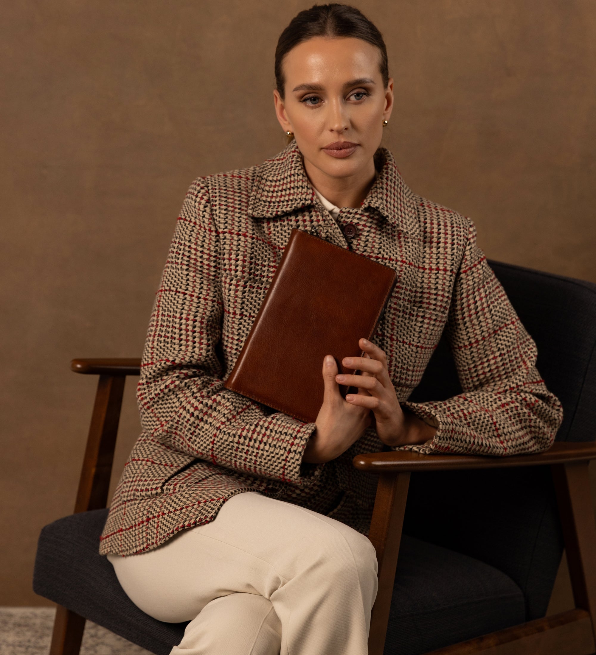 Cuaderno personal de cuero para mujer con bloc de notas A5 recargable: The Diary of a Nobody