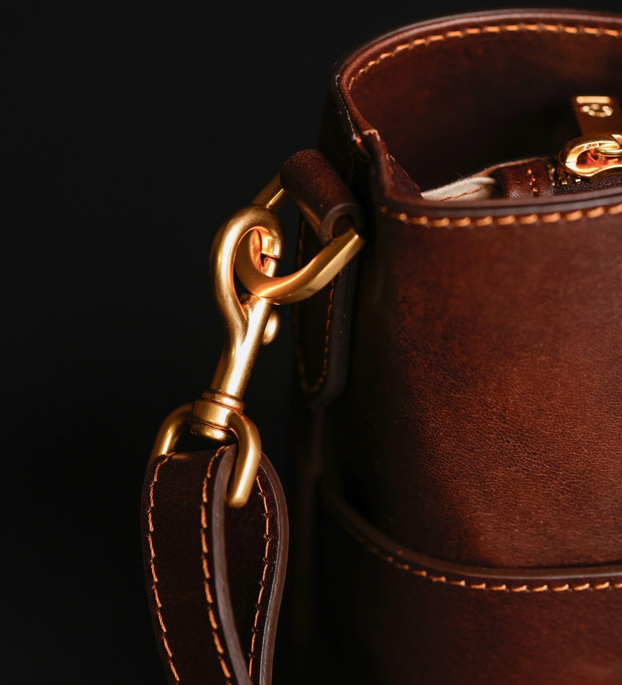 Bolso de hombro/bolso de mano de cuero para mujer: Camilla