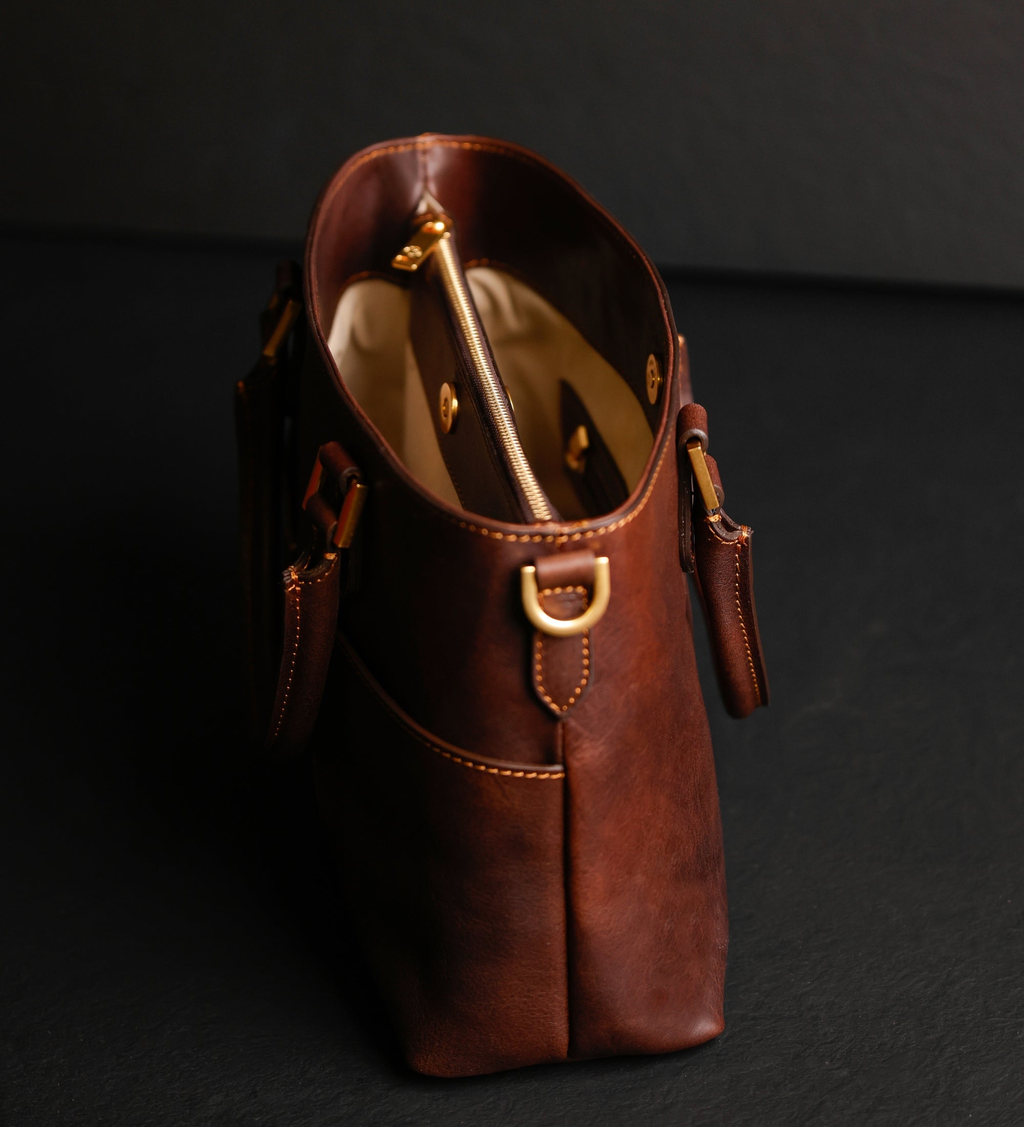 Bolso de hombro/bolso de mano de cuero para mujer: Camilla