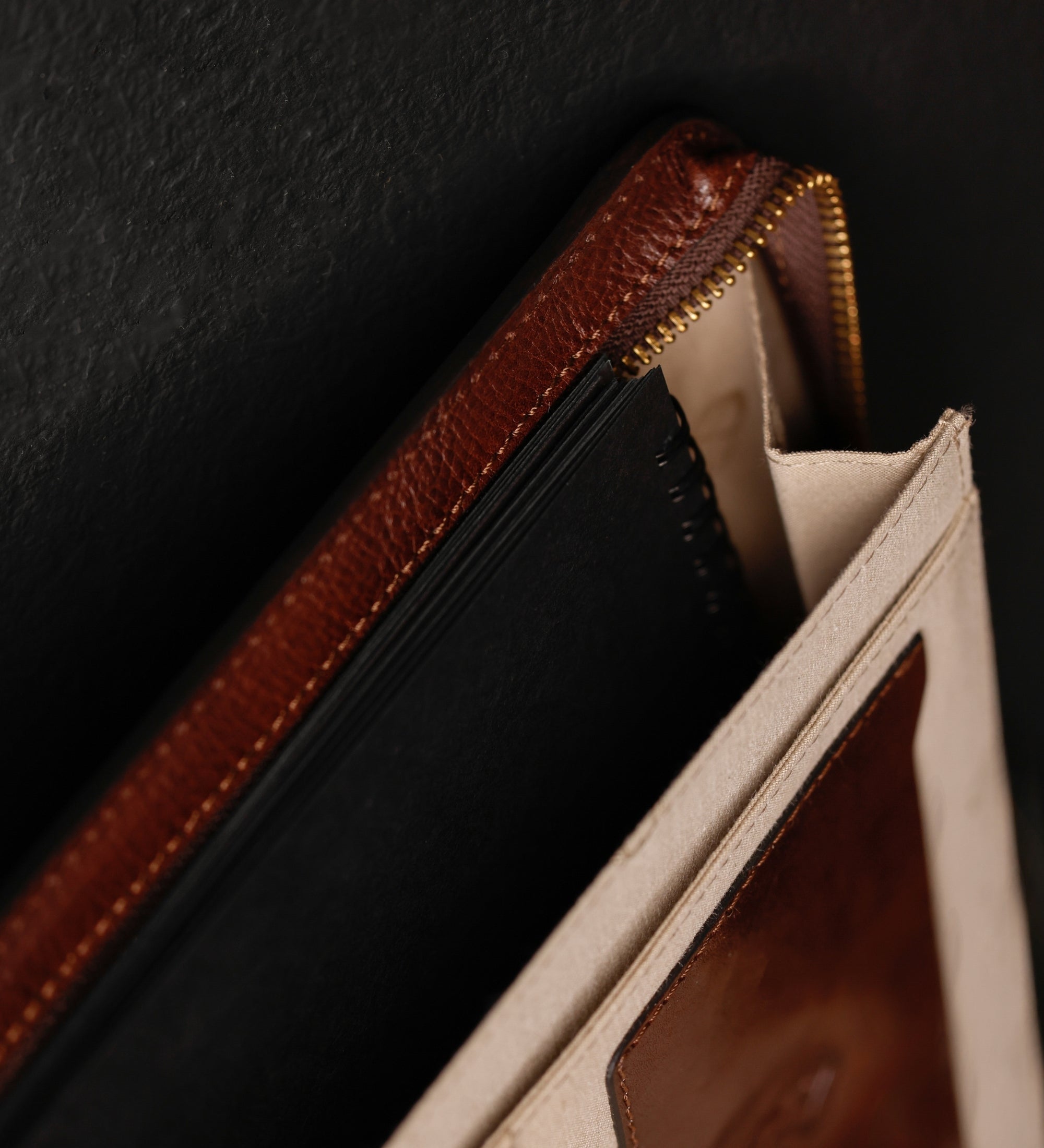 Organizador portadocumentos A4 de cuero para mujer: Candide