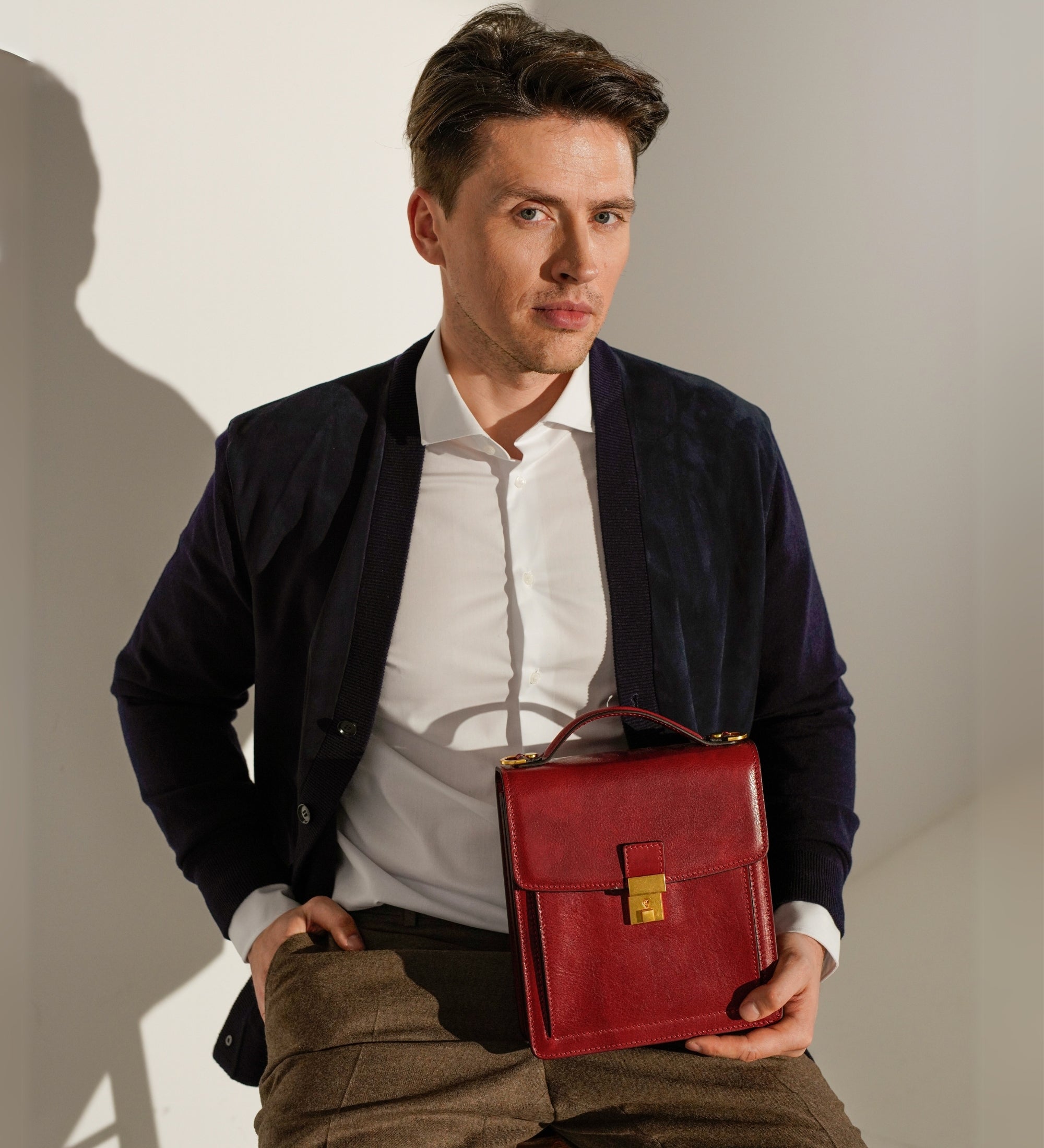 Maletín de cuero pequeño: Walden