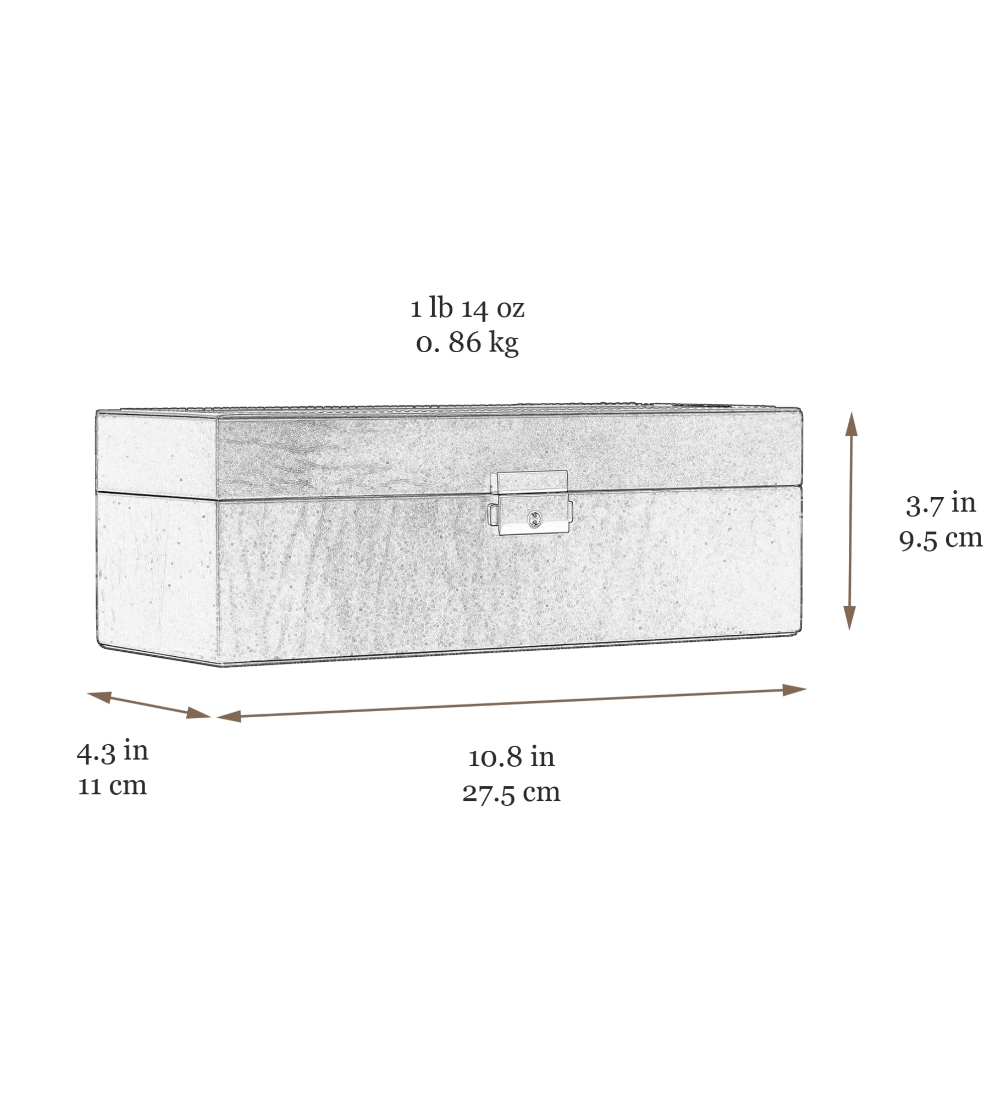 Organizador de relojes, caja para relojes de cuero: Silence