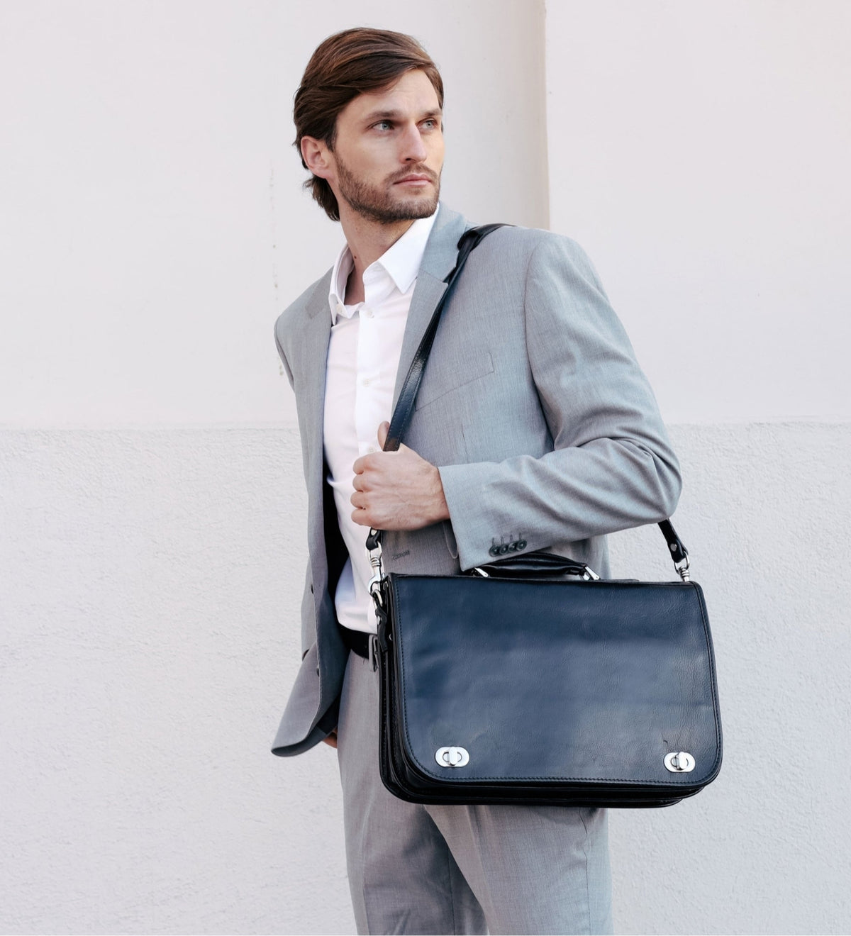 Bolso para portátil/maletín de cuero: Illusions