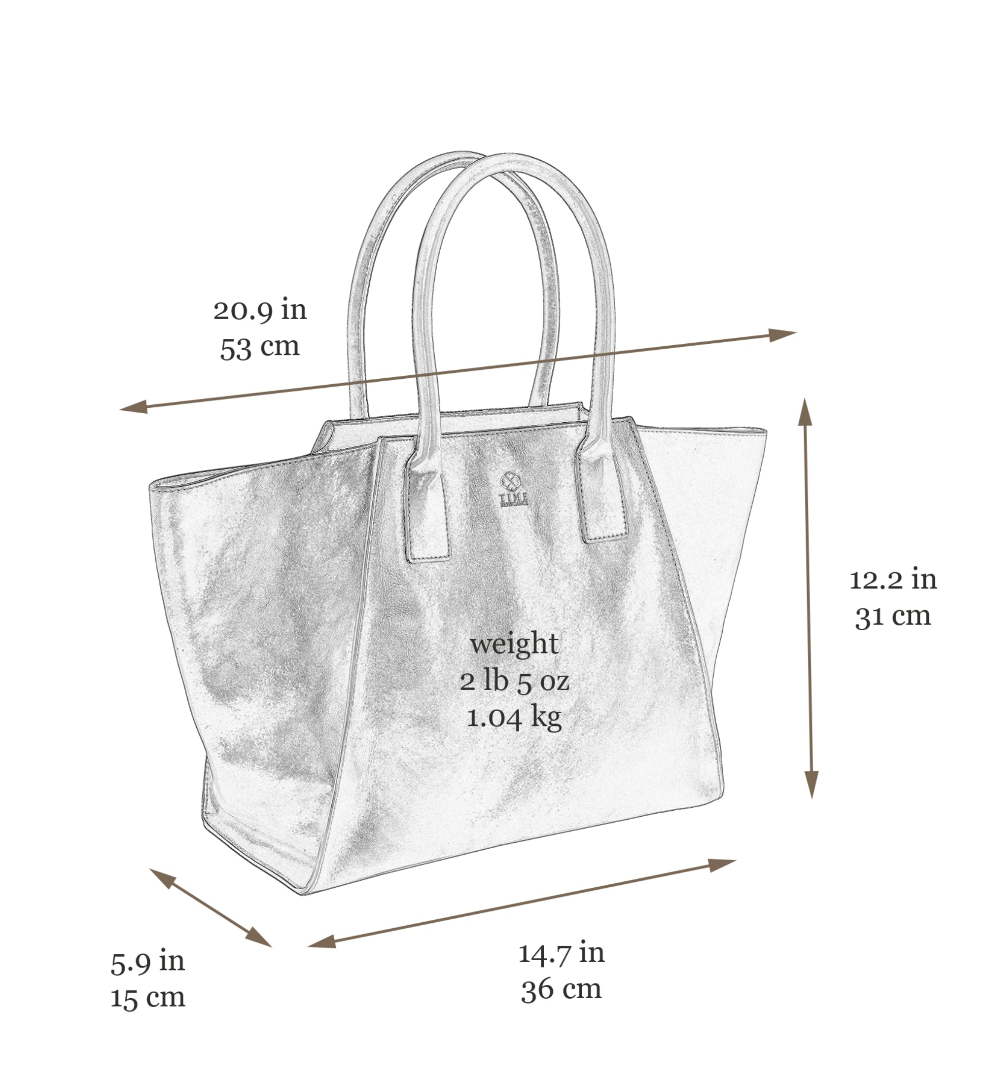 Bolso tote/bolso de mano de cuero: The Woman in White