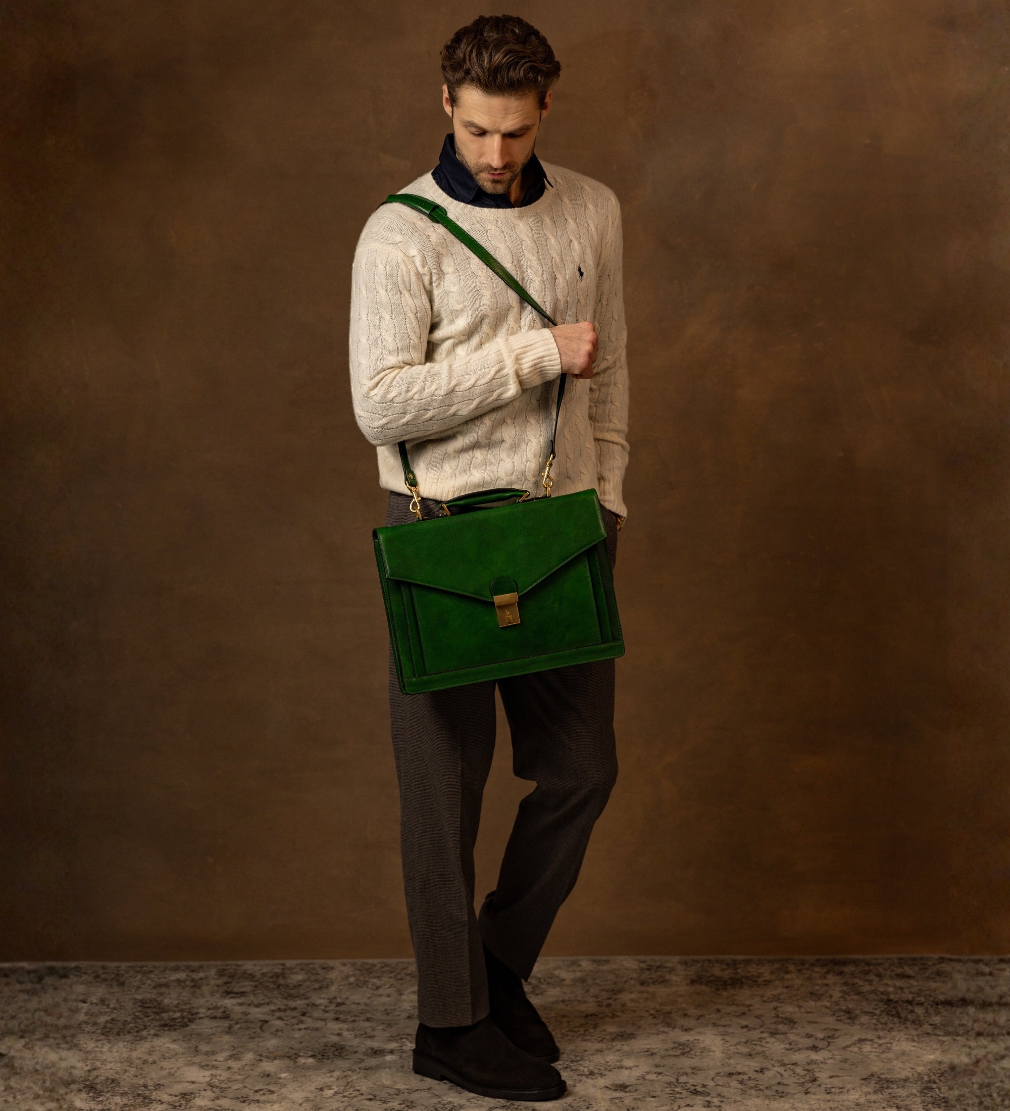 Maletín de cuero de diseño clásico: The Magus