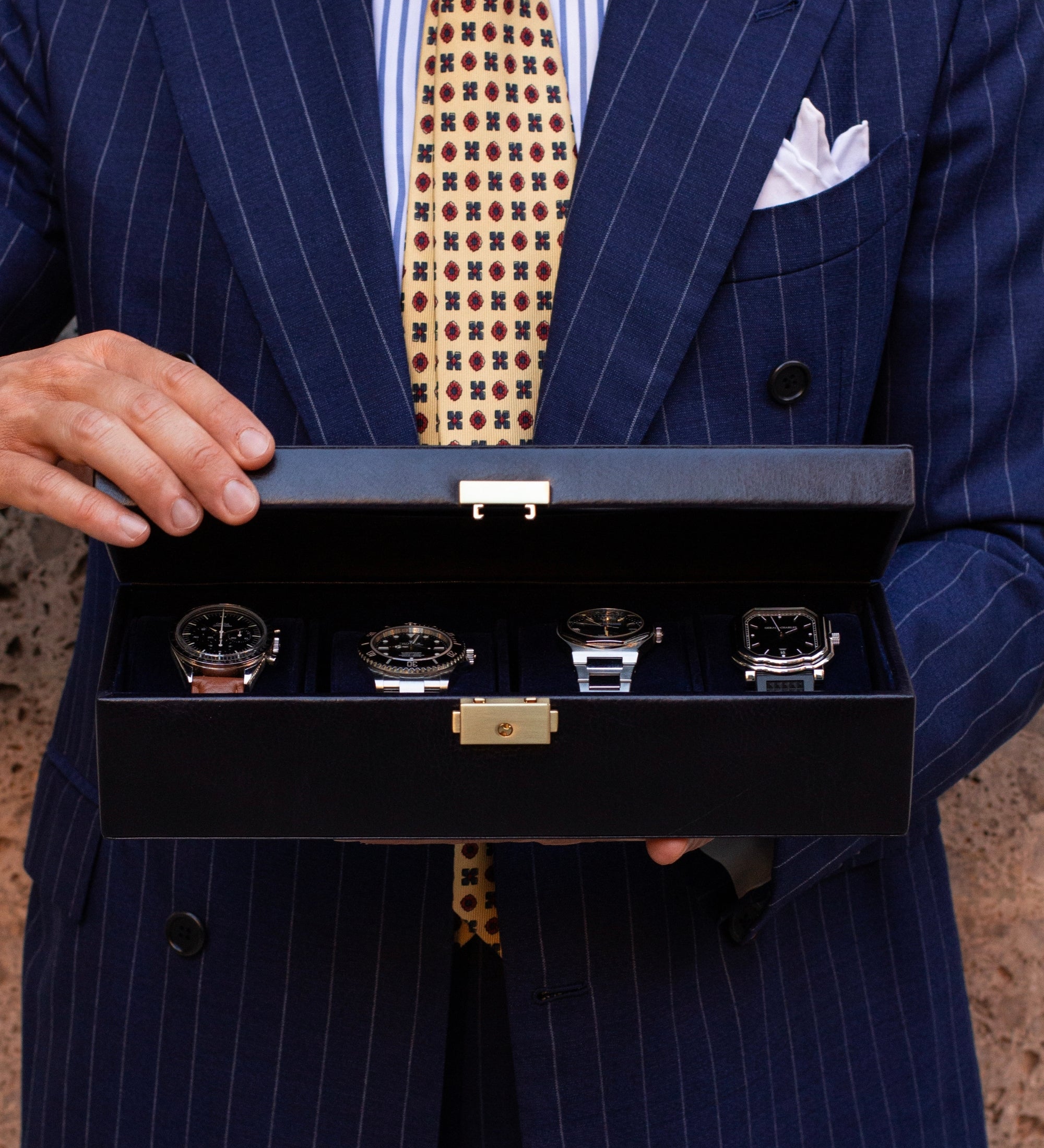 Organizador de relojes, caja para relojes de cuero: Herzog