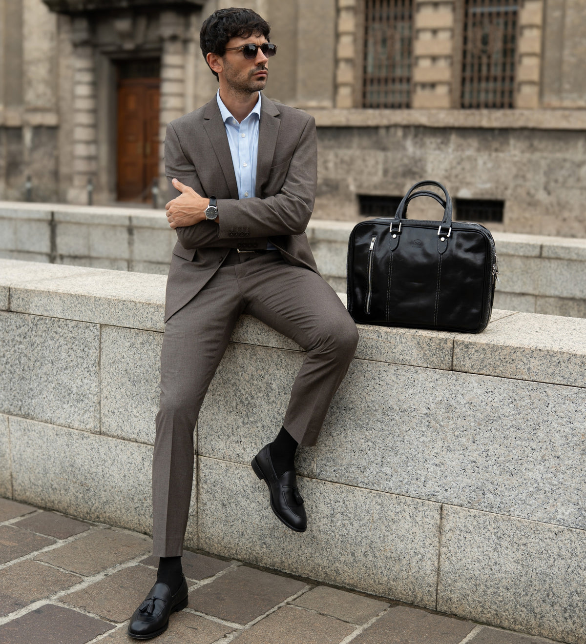 Mochila maletín convertible de cuero: A Farewell to Arms