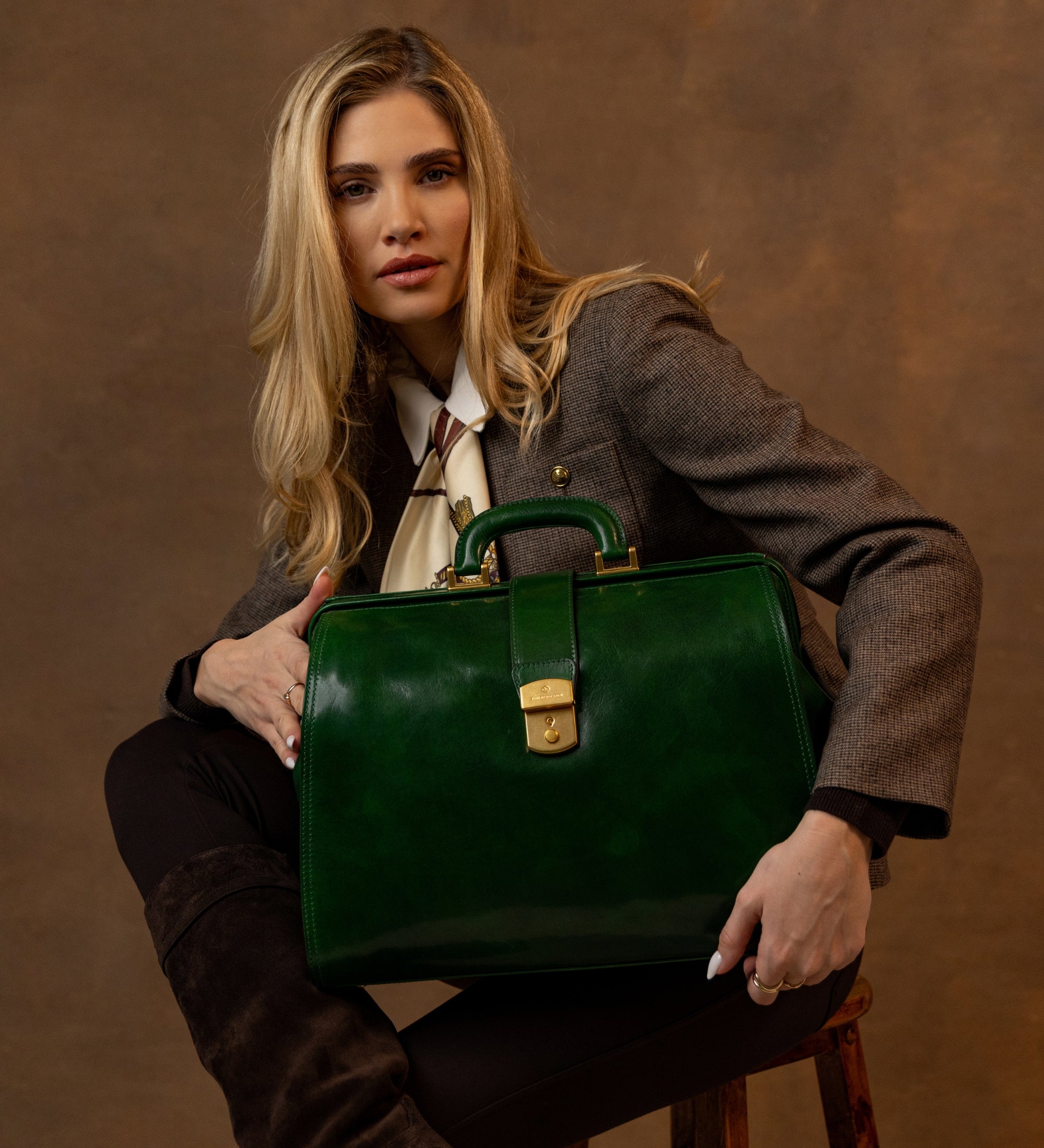 Bolso de médico de cuero grande para mujer: Mrs Dalloway