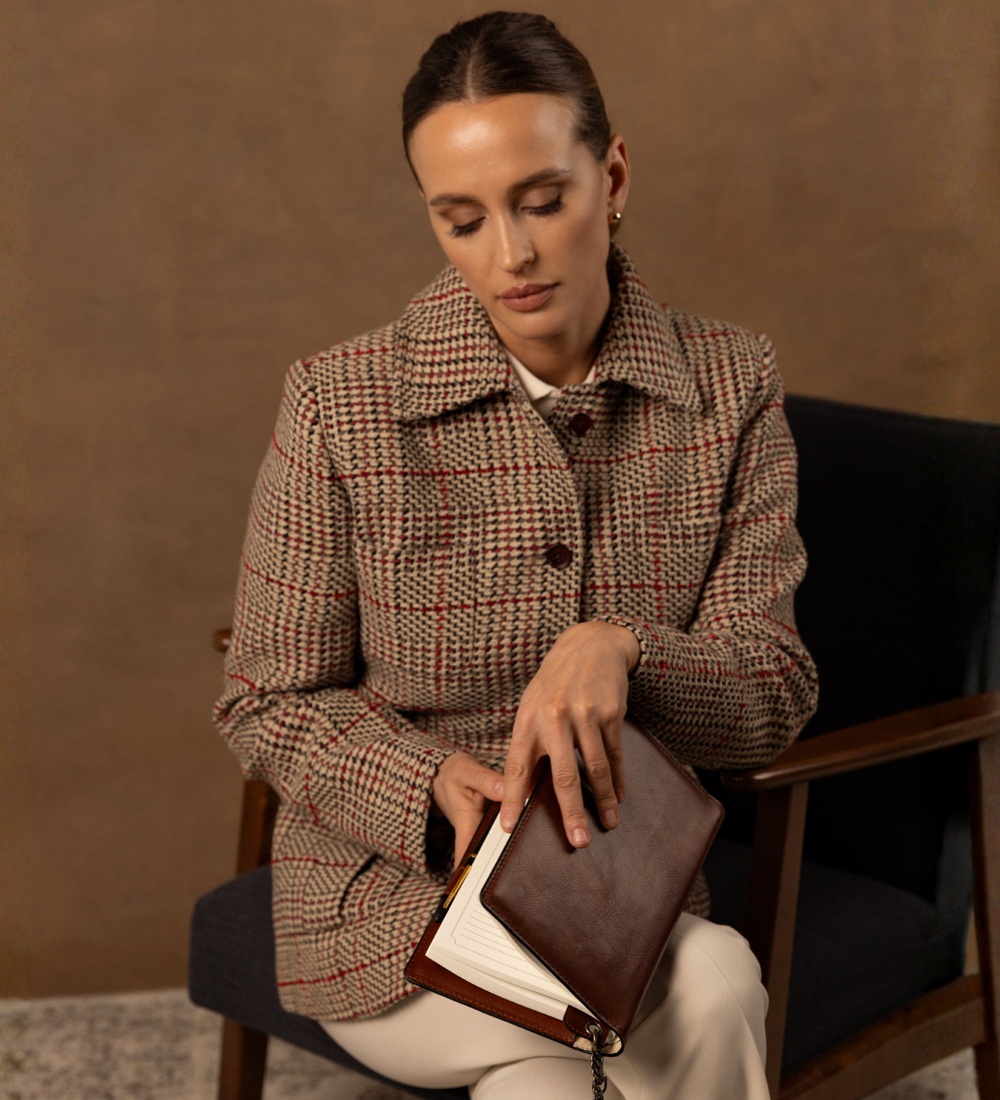 Cuaderno personal de cuero para mujer con bloc de notas A5 recargable: The Diary of a Nobody