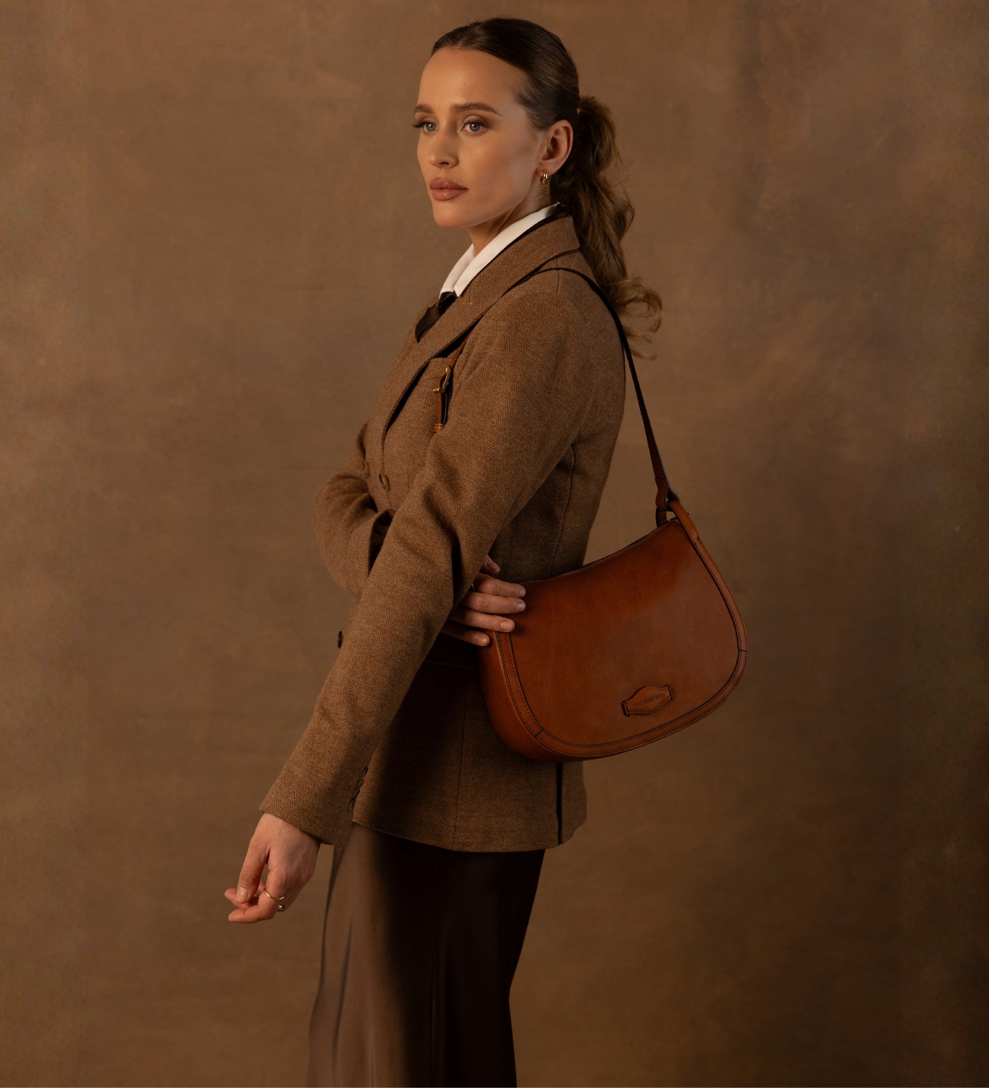 Bolso hobo de cuero para mujer: La Noia