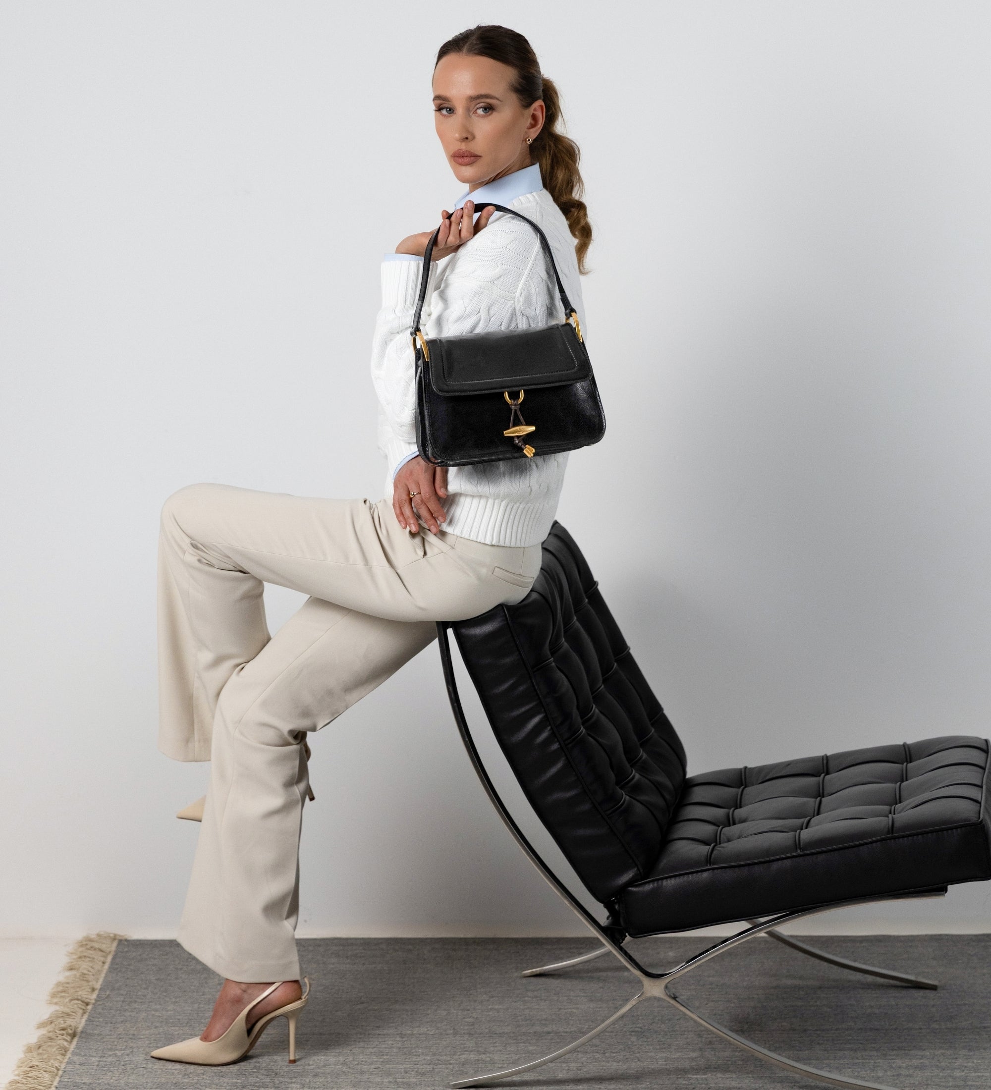 Bolso de cuero con solapa para mujer: Possession