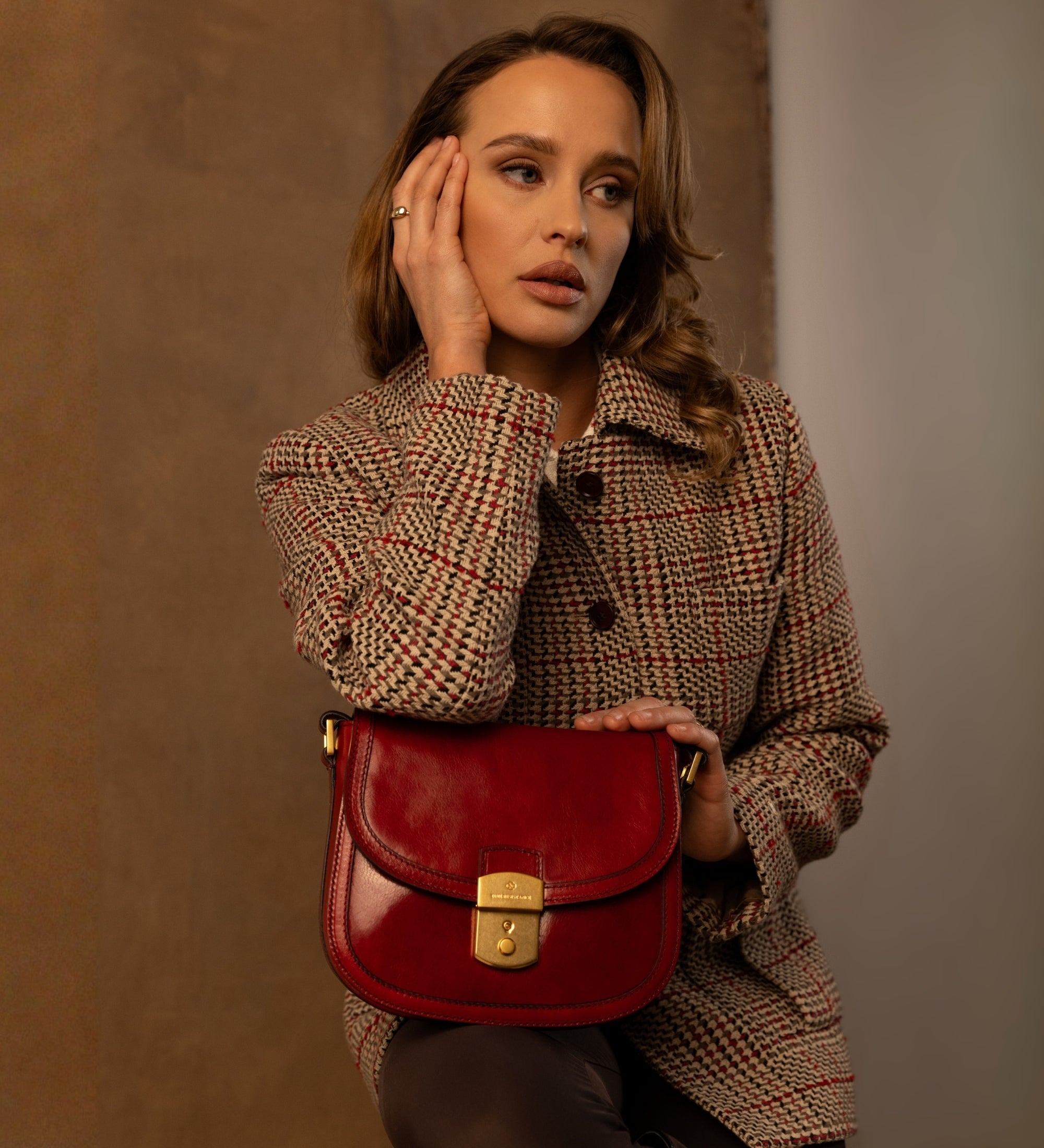 Bolso saddle de cuero para mujer: Secrets