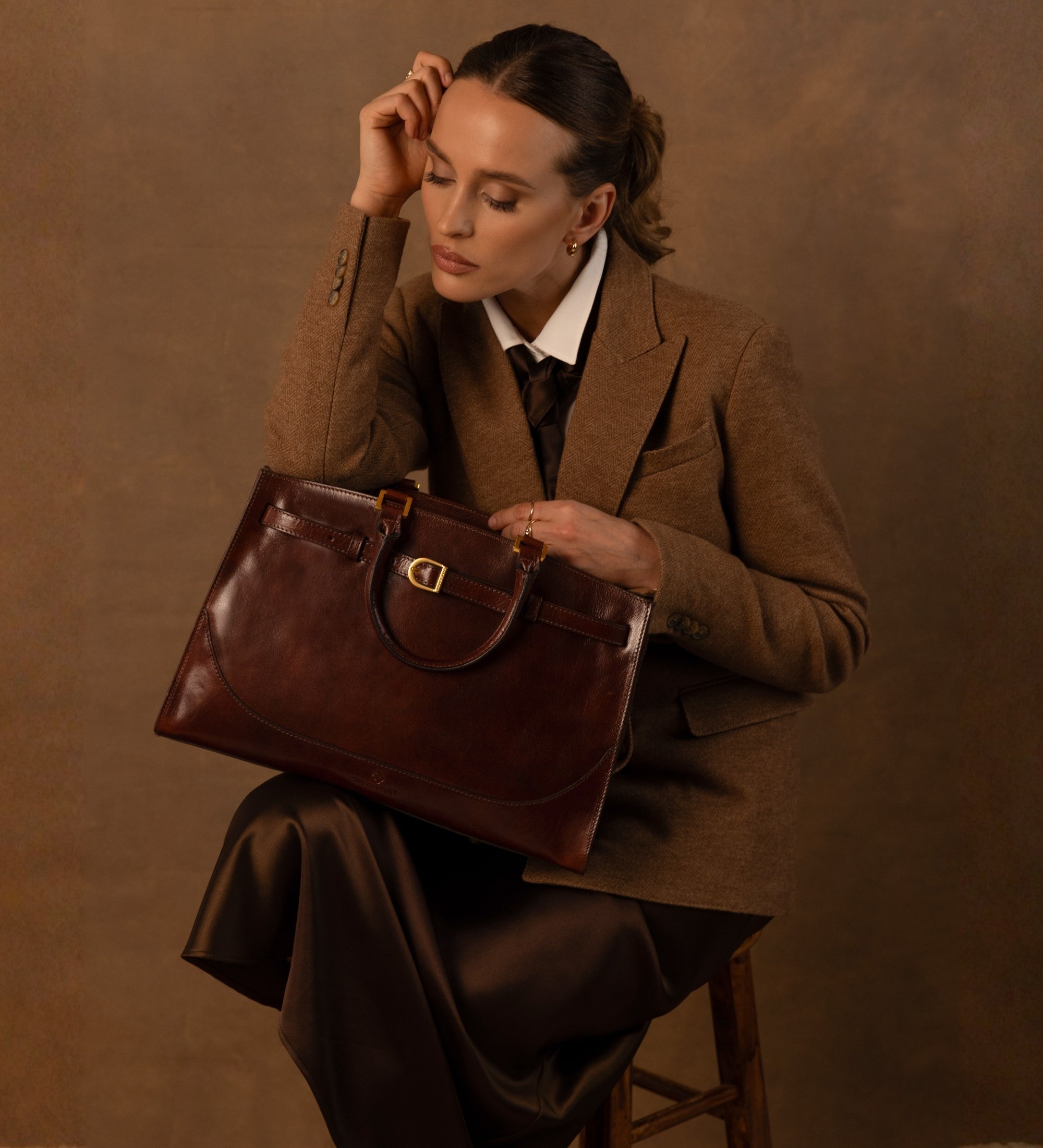 Bolso de mano de cuero para mujer: Shirley