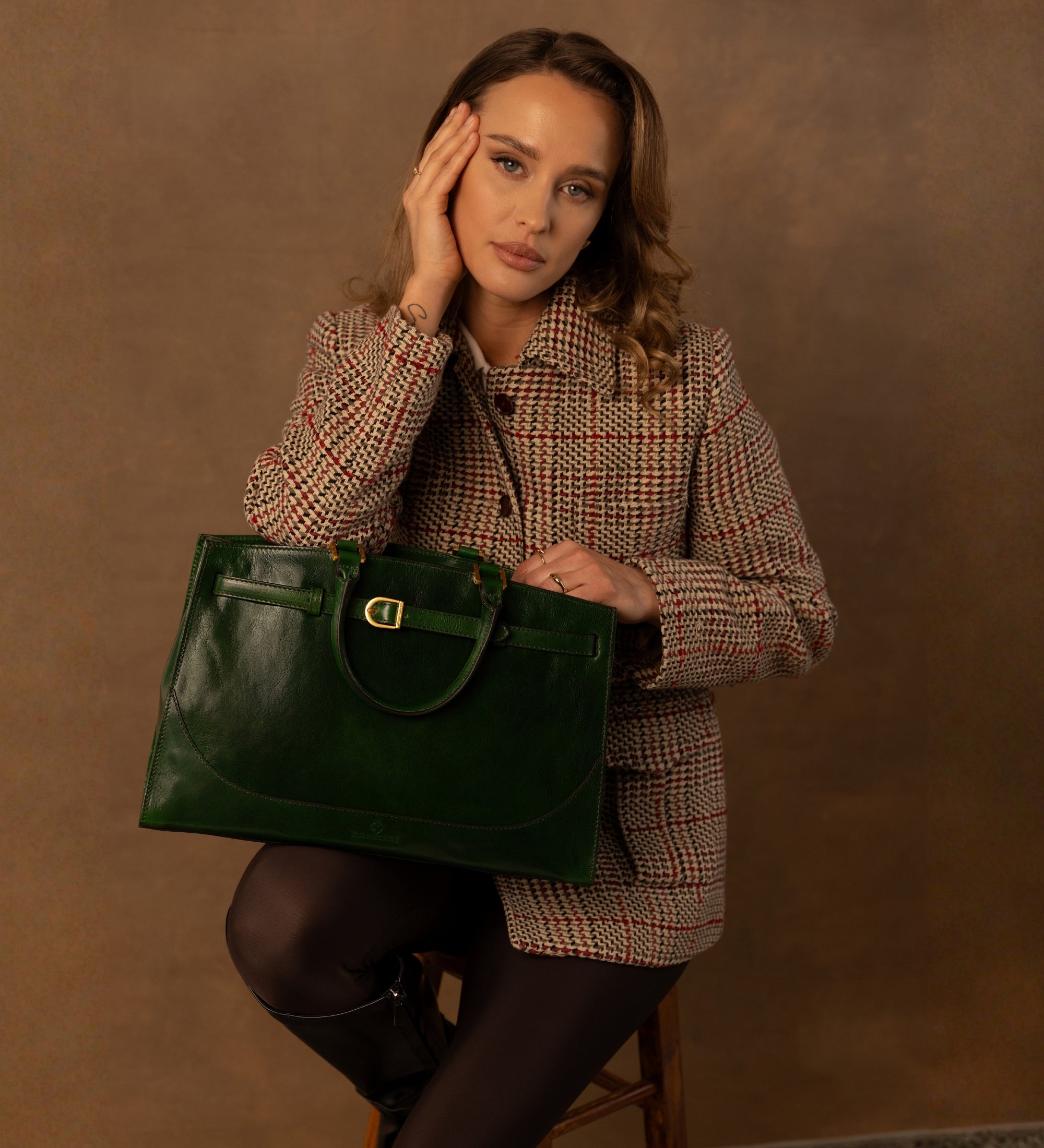 Bolso de mano de cuero para mujer: Shirley