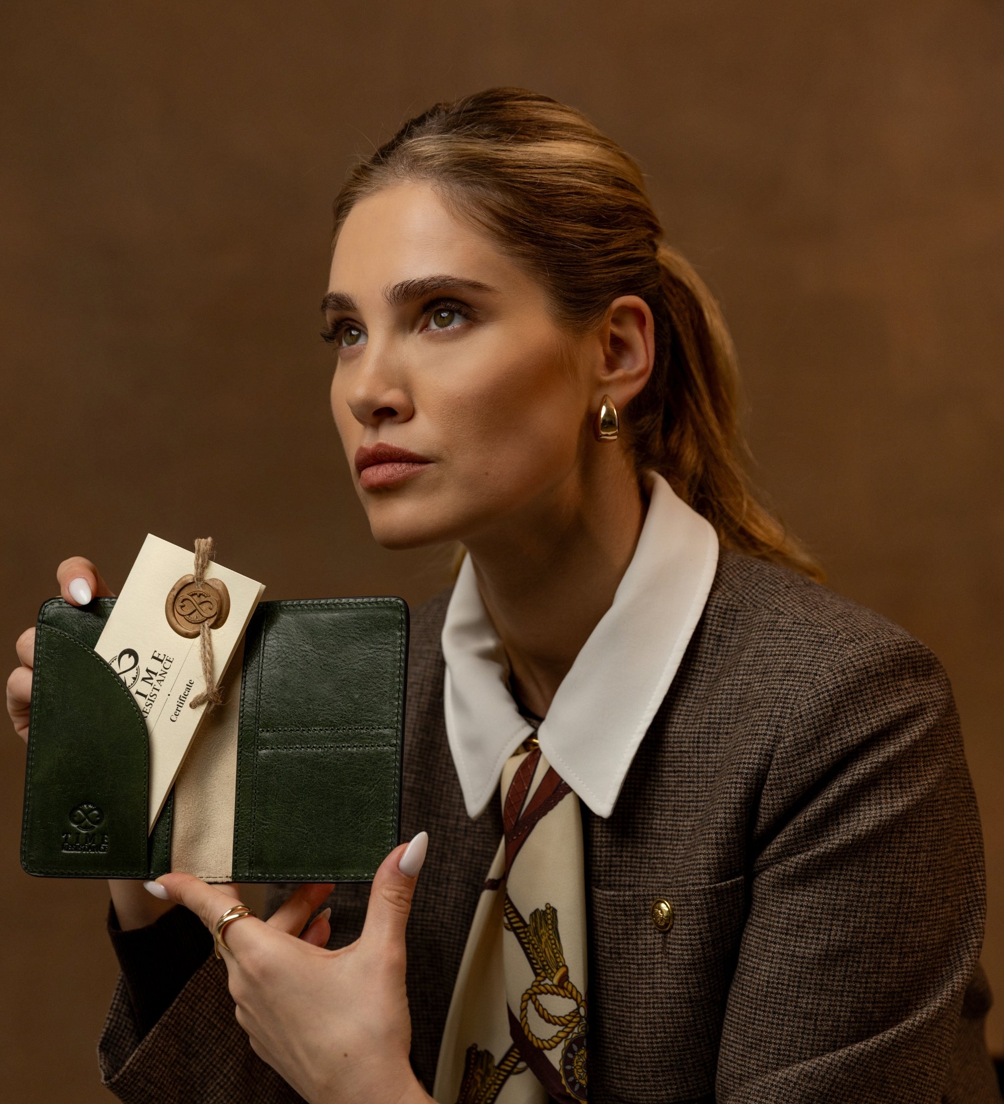 Portapasaporte de cuero pequeño para mujer: Gulliver's Travels