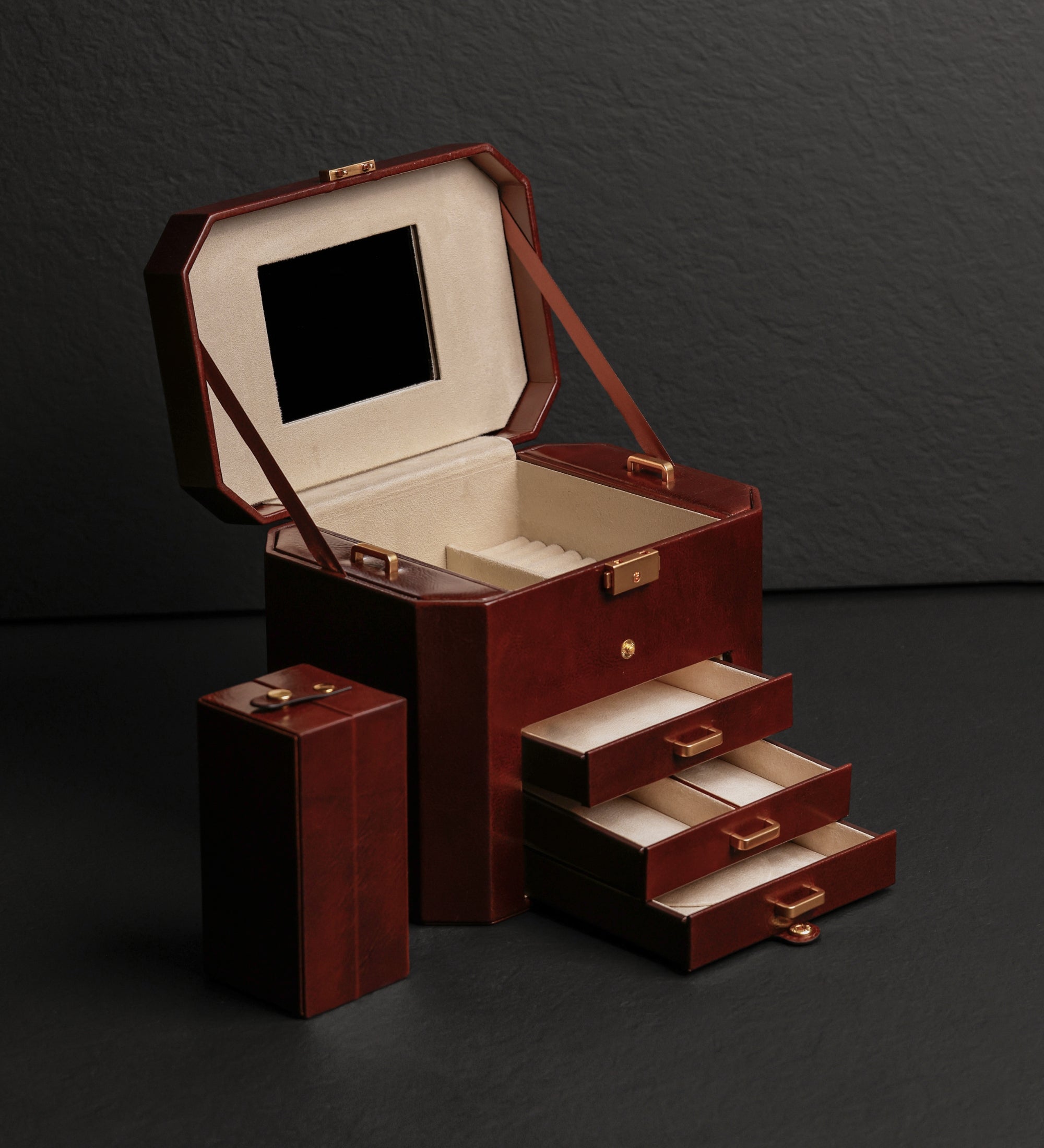 Joyero de cuero grande para mujer: A Handful of Dust