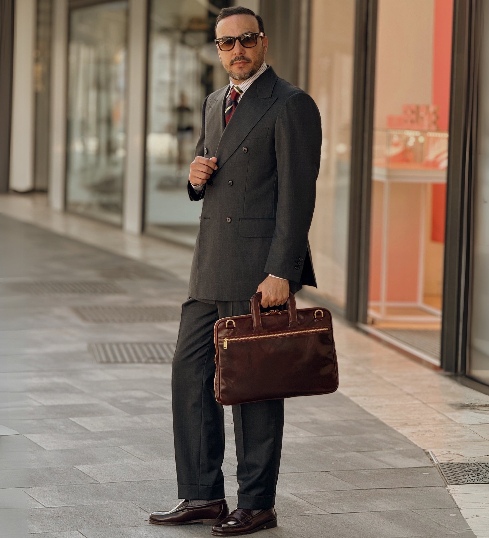 Bolso para portátil/maletín de cuero: Brave New World