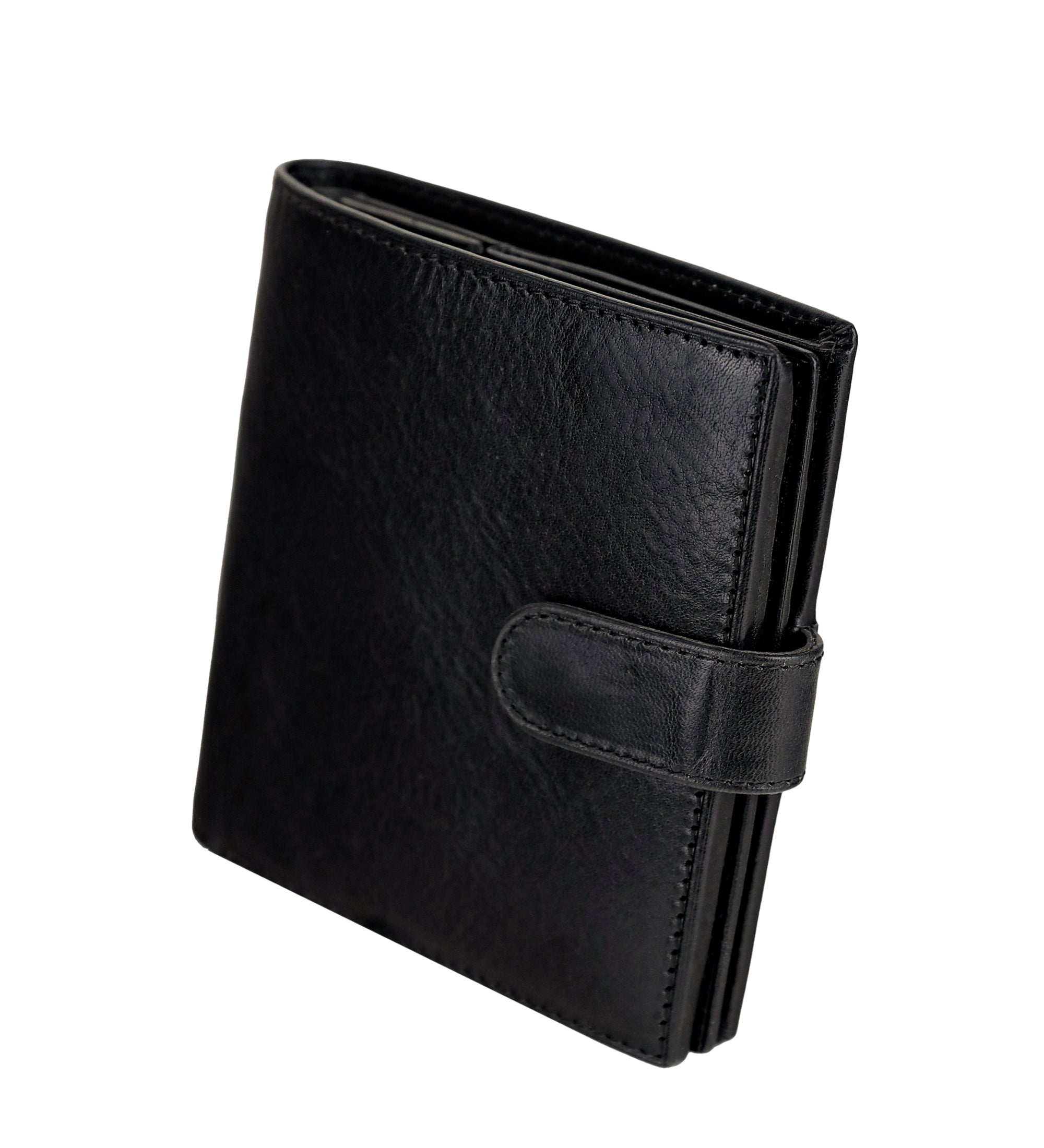 Cartera de cuero de doble compartimento y cierre a presión: Ironweed