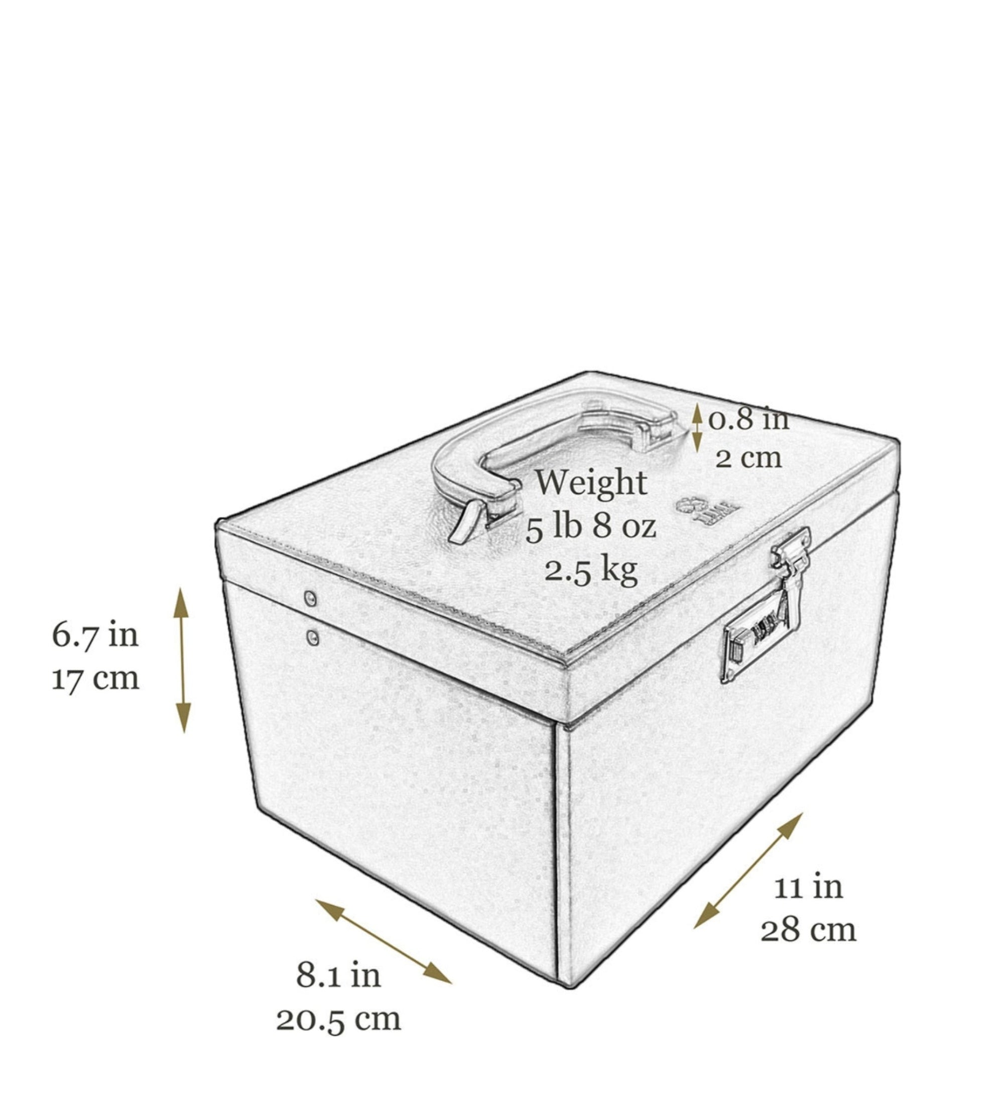 Joyero de cuero grande para mujer: The Portrait of a Lady