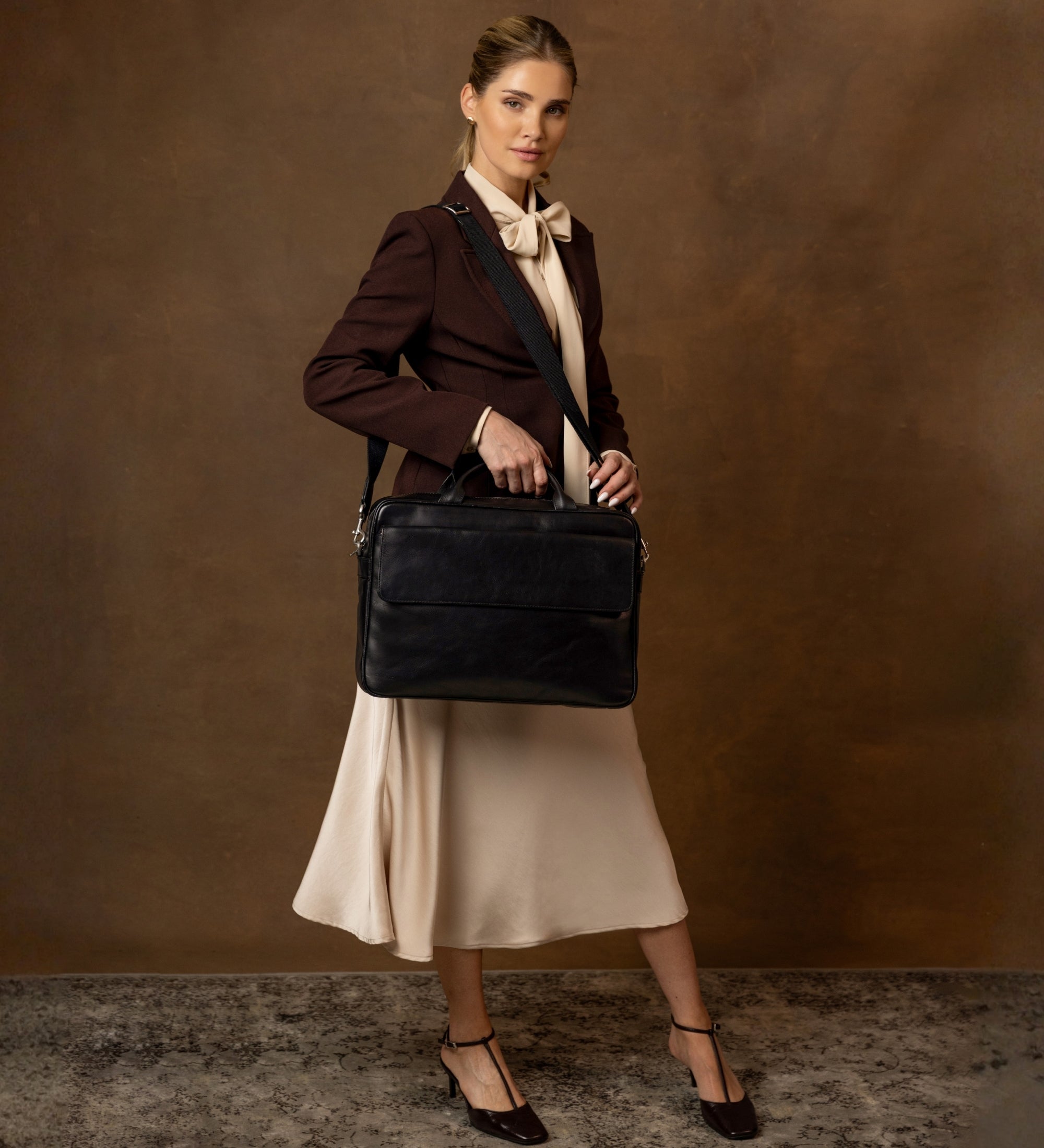 Bolso para portátil/maletín de cuero para mujer: The Sheltering Sky