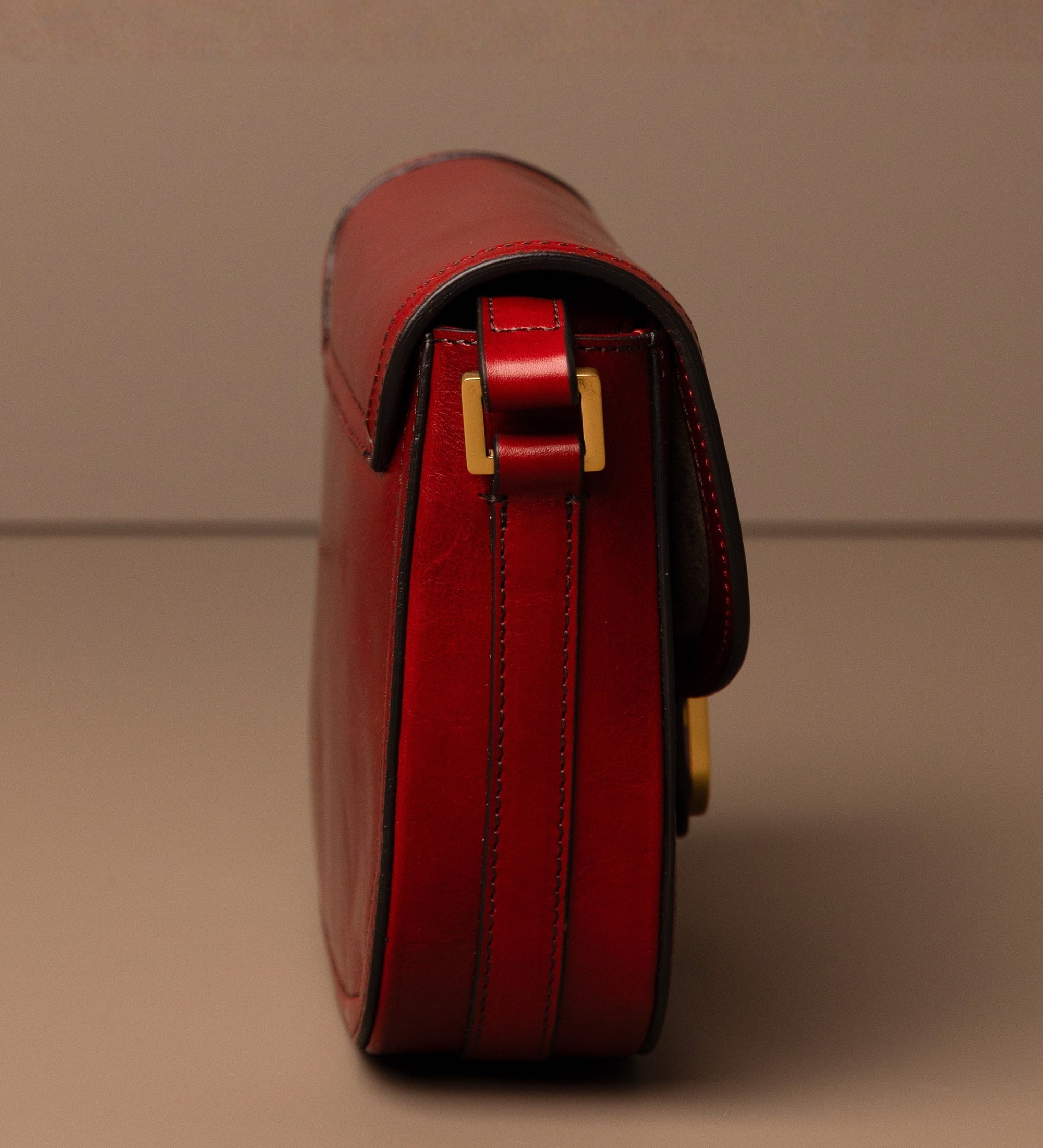 Bolso bandolera saddle de cuero para mujer: Villette