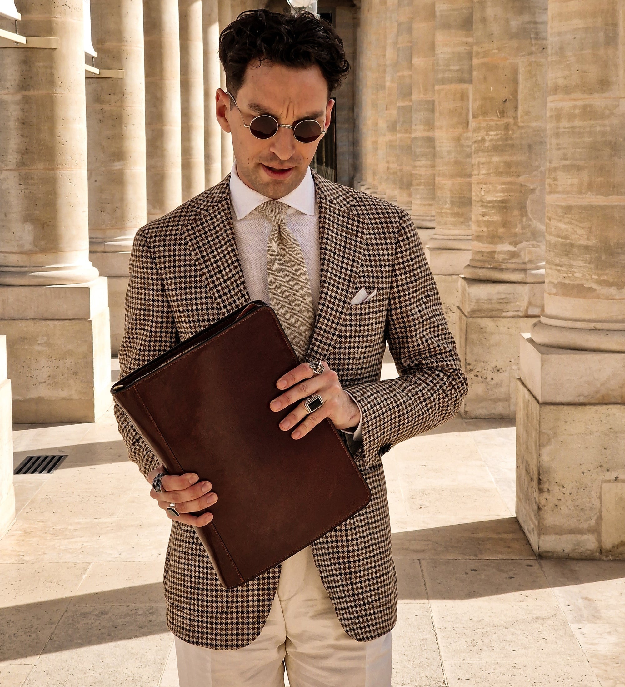 Organizador portadocumentos A4 de cuero: Candide