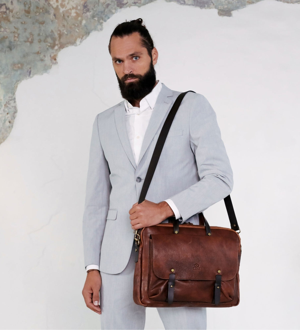 Bolso para portátil/maletín de cuero: Lanark