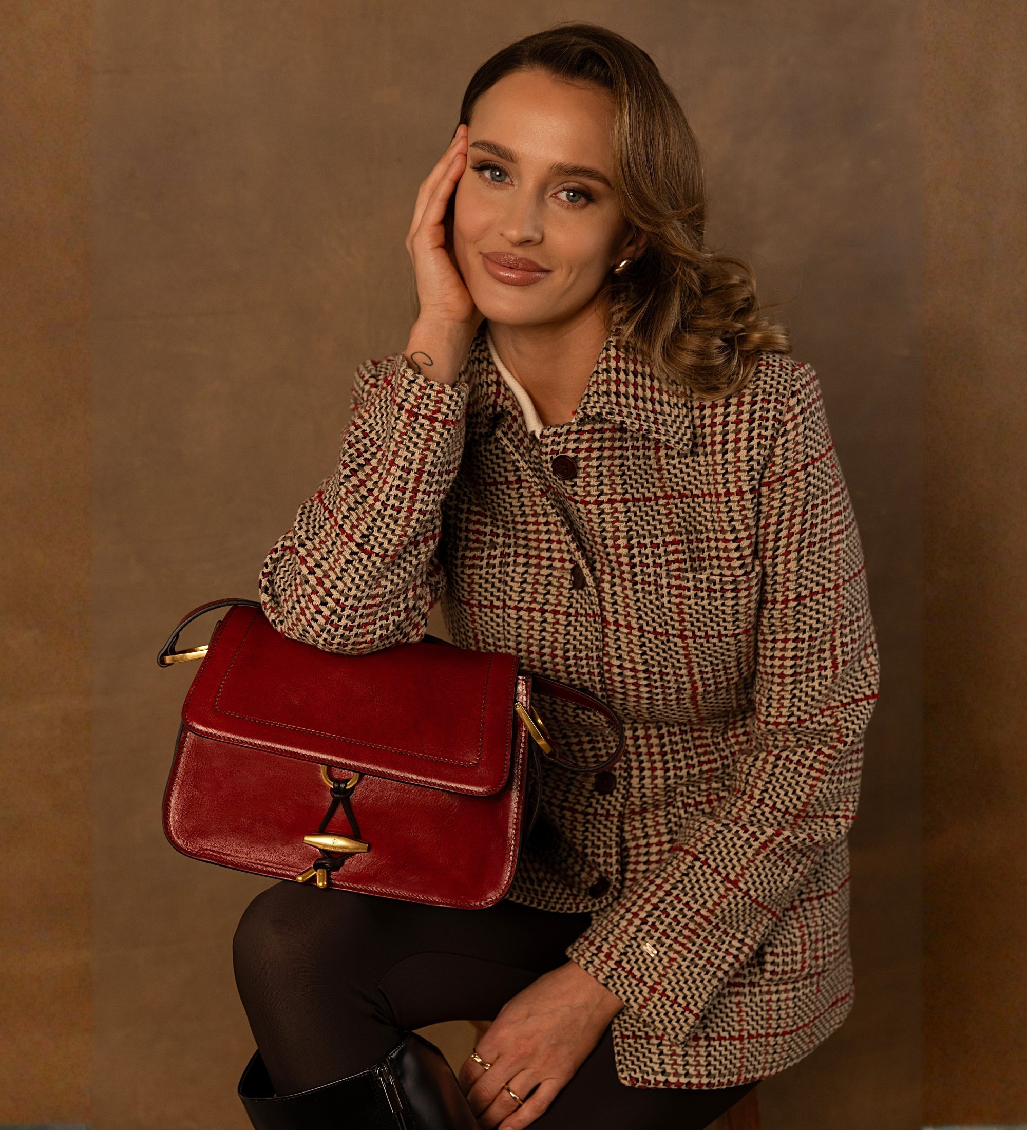 Bolso de cuero con solapa para mujer: Possession