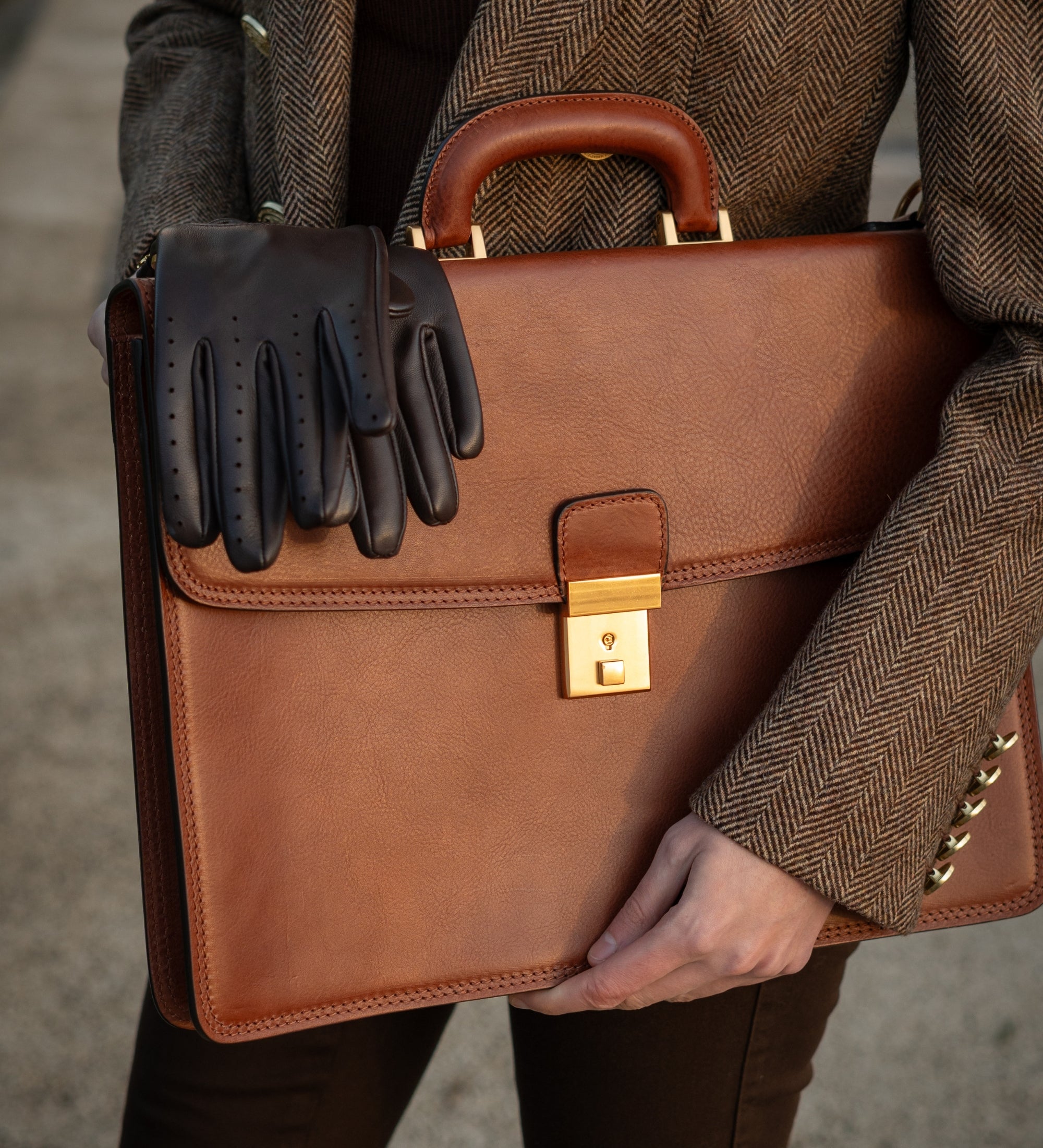 Maletín de cuero para mujer: The Sound of the Mountain