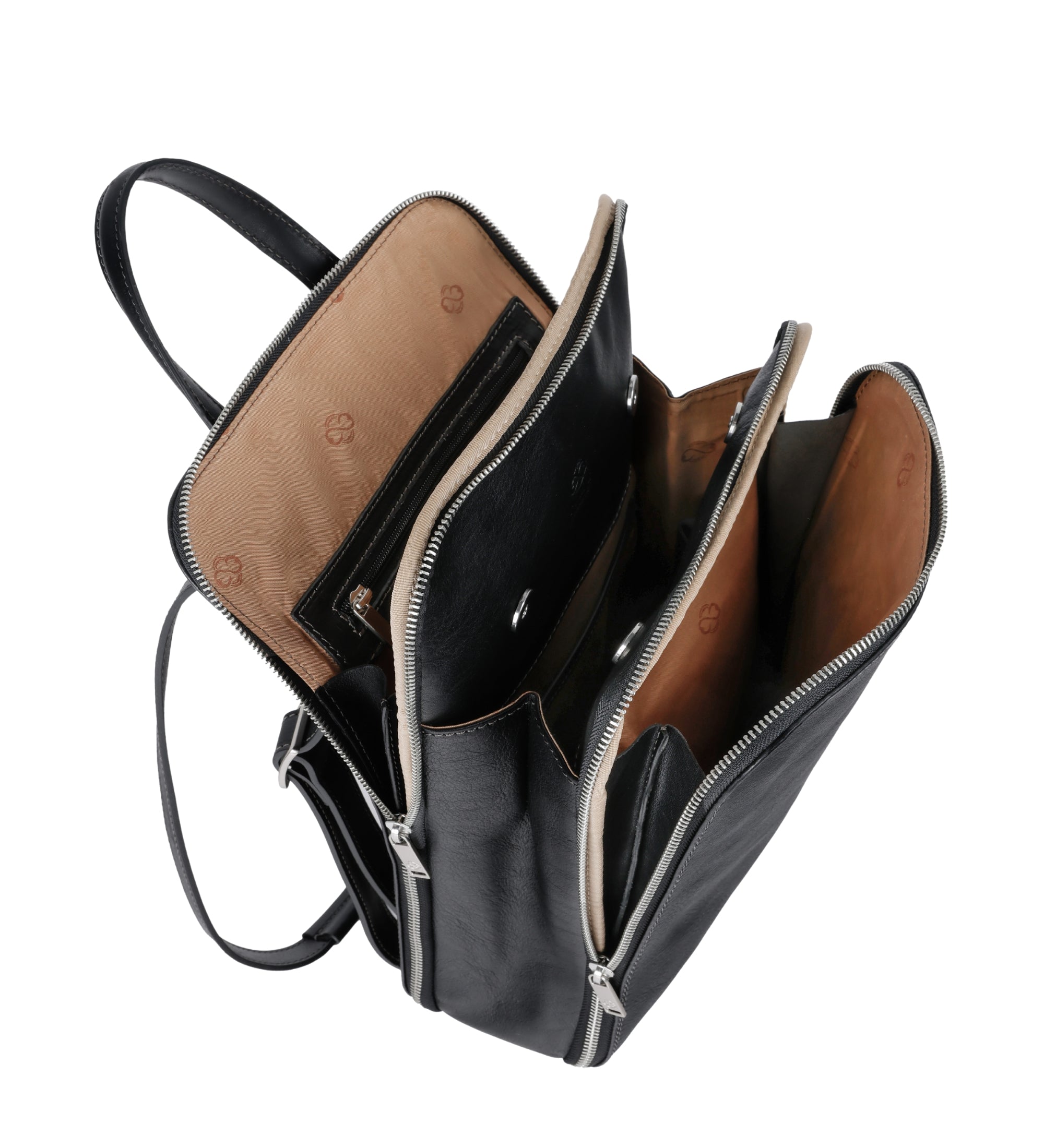 Bolso de hombro/mochila de cuero convertible para mujer: Clarissa