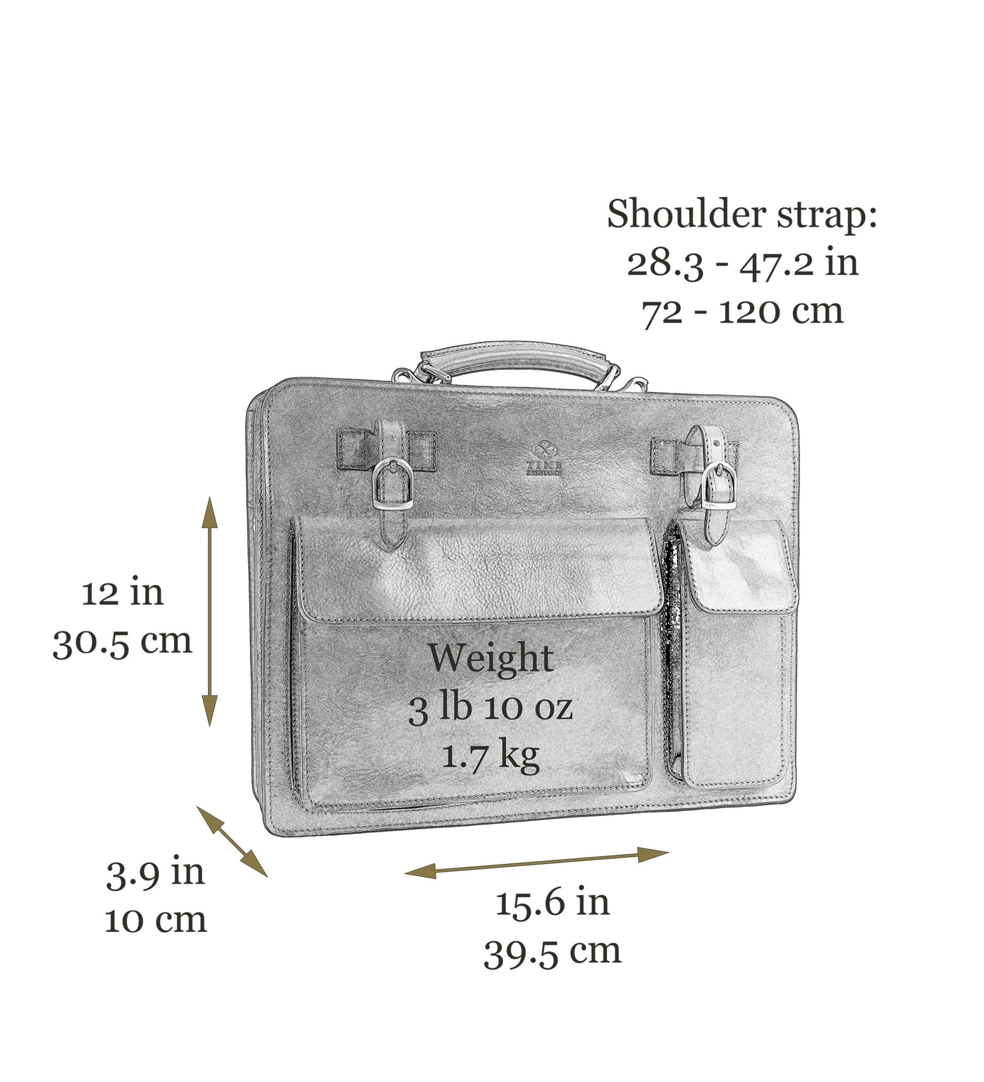 Maletín, bolso tipo satchel de cuero: The Prophet