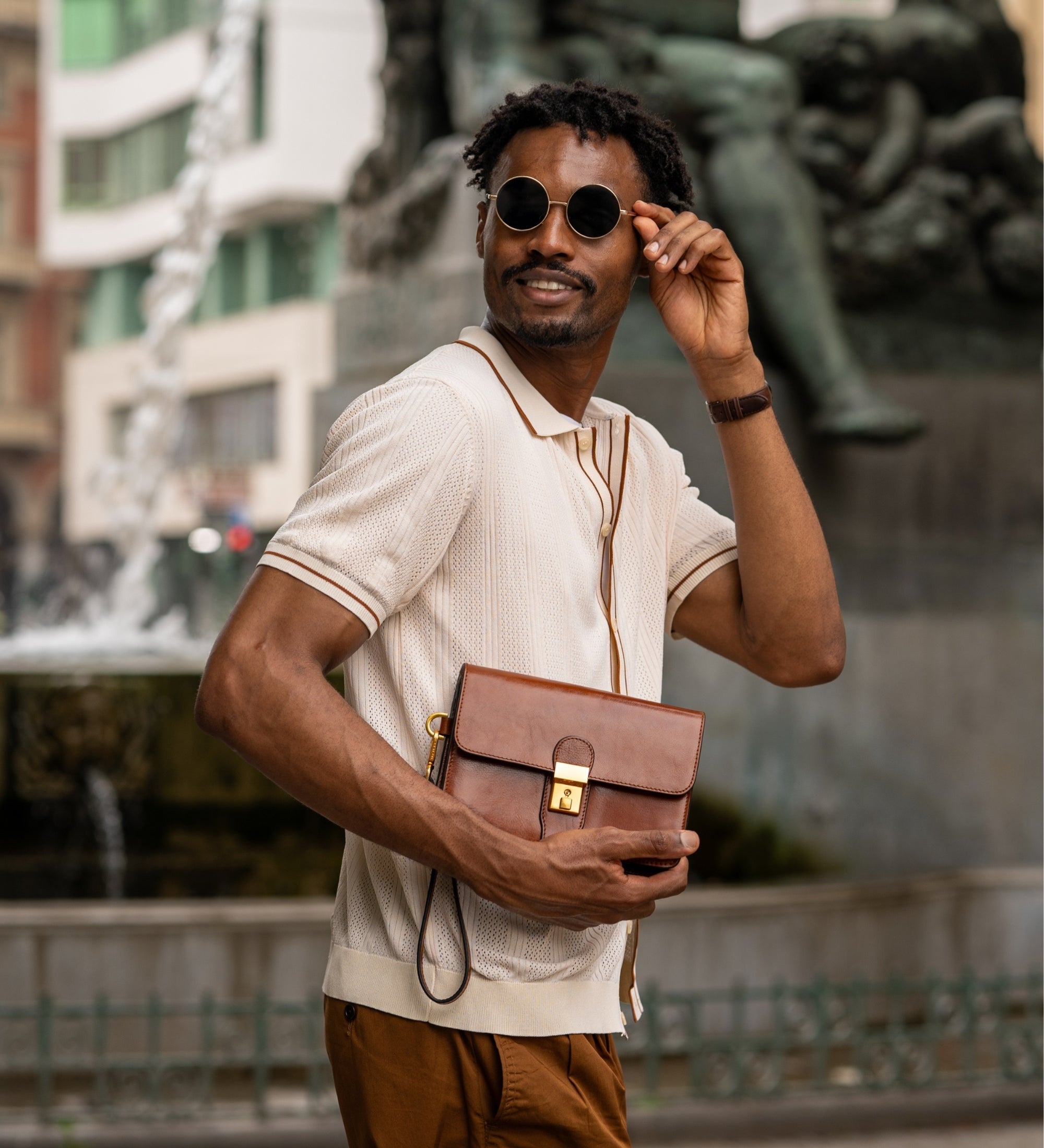 Bolso/cartera de mano de cuero: The Maltese Falcon