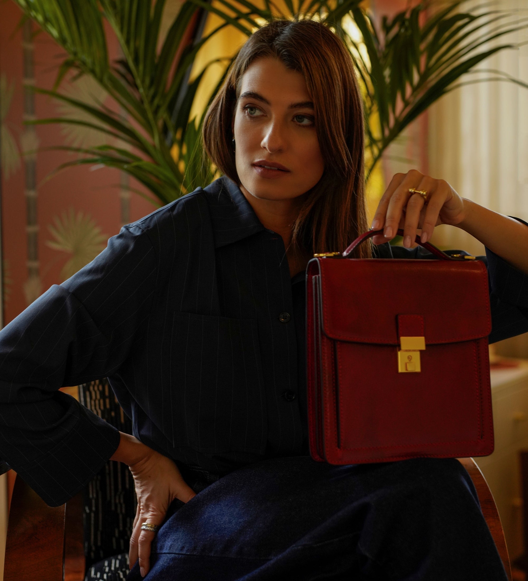 Maletín de cuero pequeño para mujer: Walden