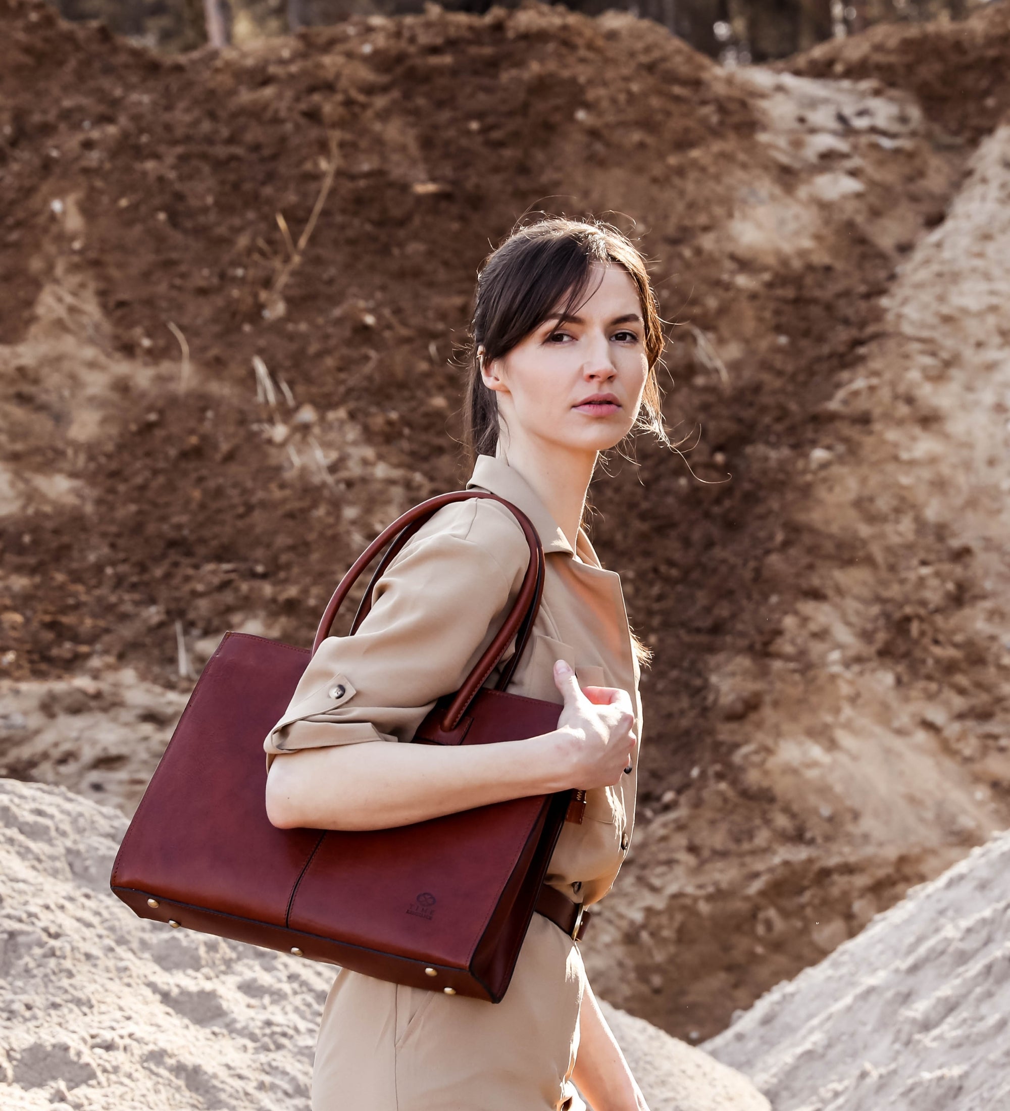 Bolso de hombro/bolso tote/bolso de mano de cuero para mujer: Anna Karenina