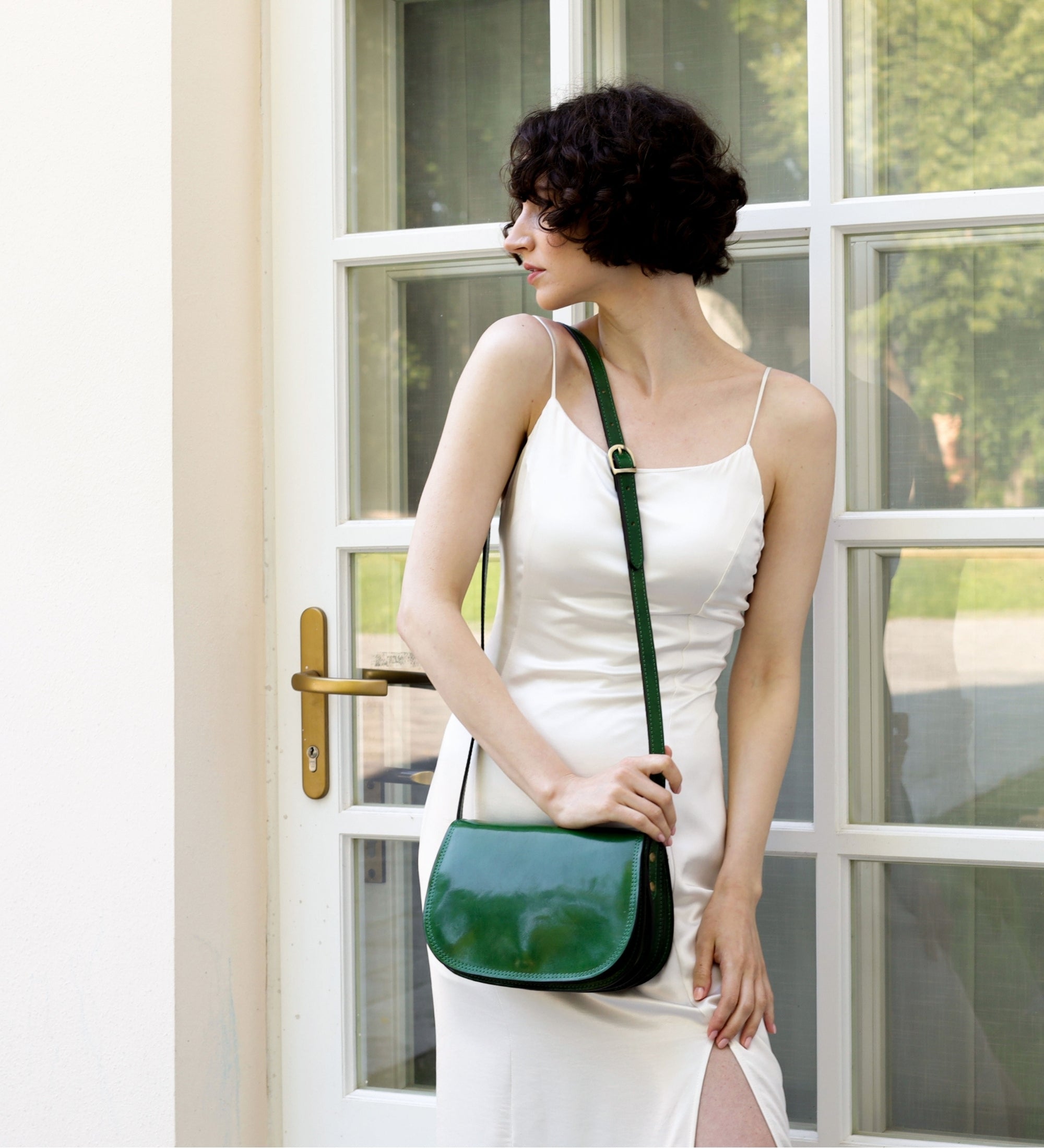 Bolso bandolera saddle de cuero para mujer: Moonfleet