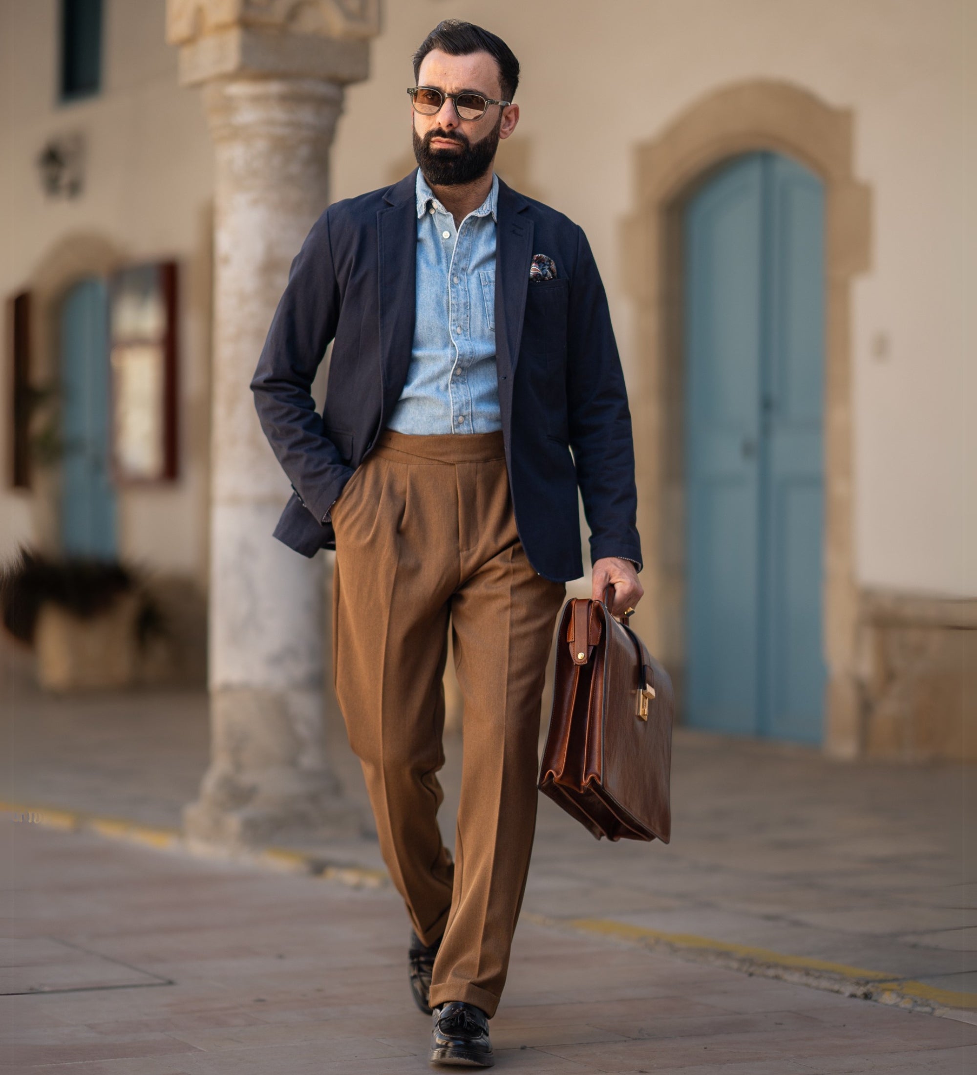 Maletín de cuero grande: The Firm