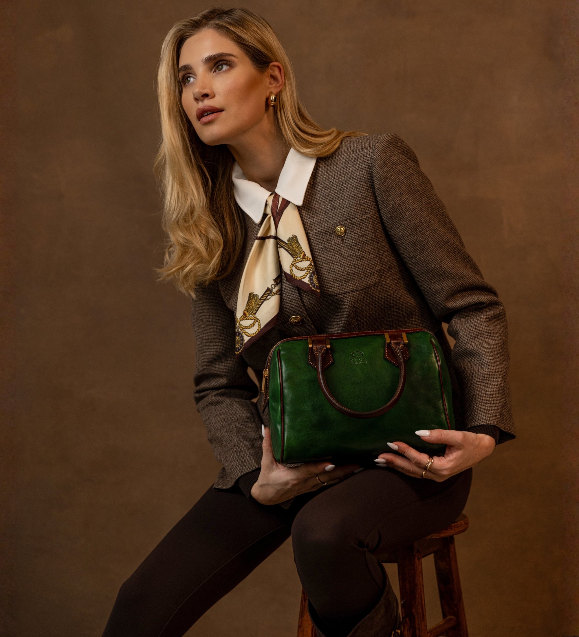 Bolso de mano/barrel bag de cuero para mujer: Little Dorrit