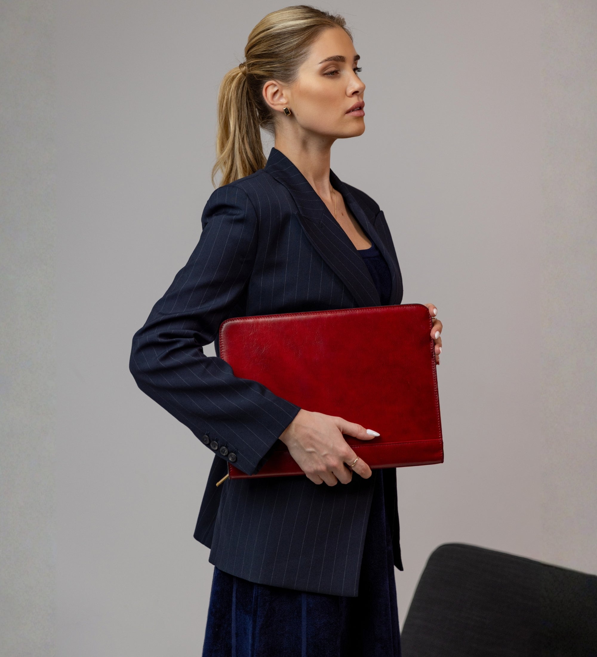 Organizador portadocumentos A4 de cuero para mujer: Candide