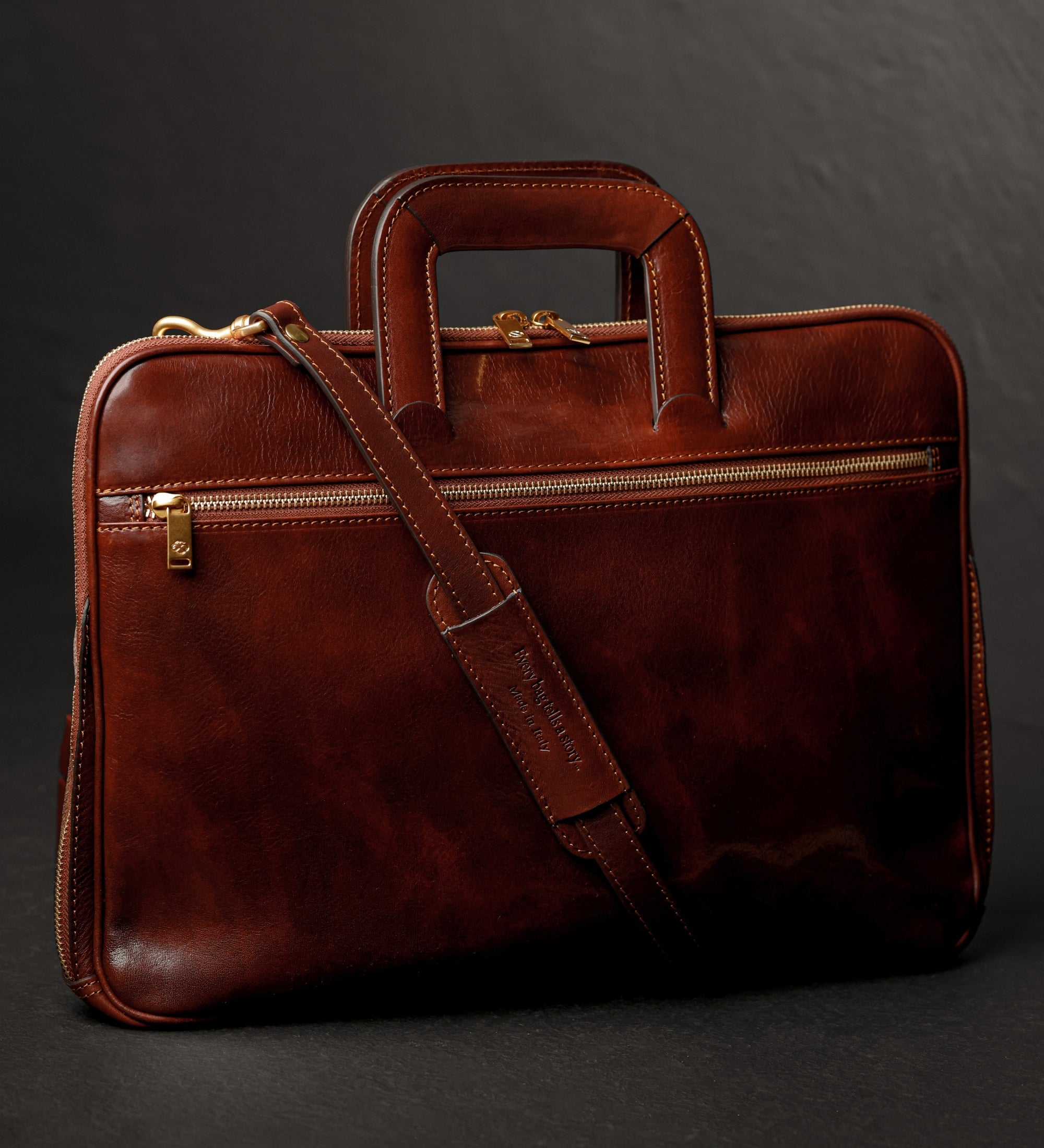 Bolso para portátil/maletín de cuero: Brave New World