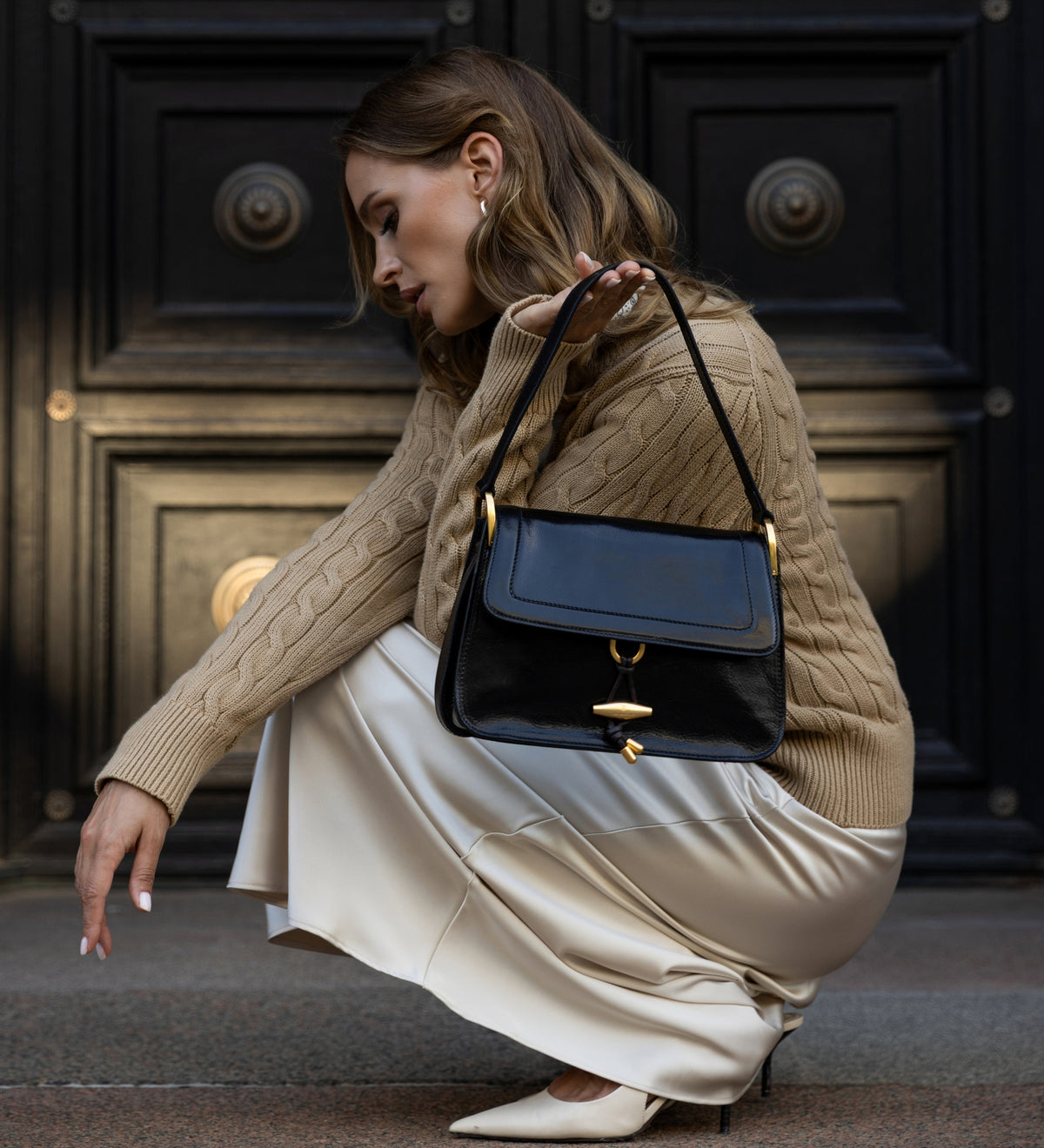 Bolso de cuero con solapa para mujer: Possession