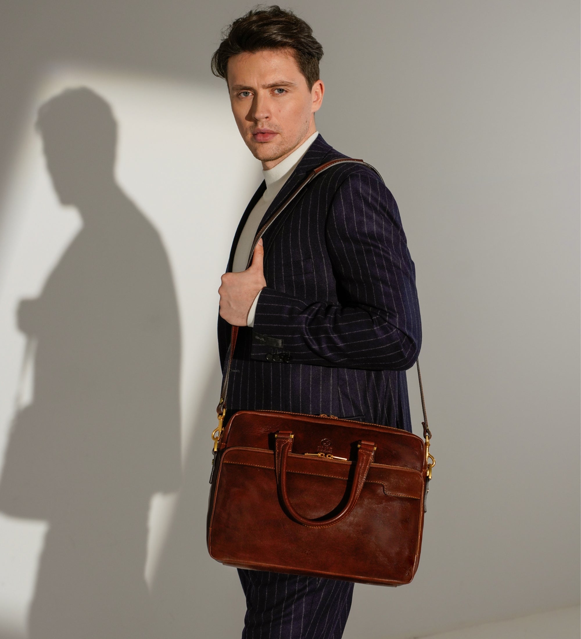 Bolso para portátil/maletín de cuero: Orlando