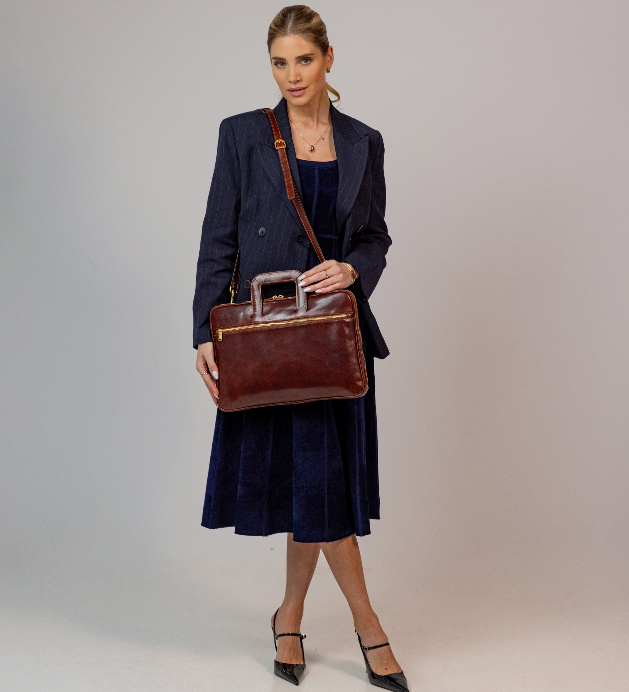 Bolso para portátil/maletín de cuero para mujer: Brave New World