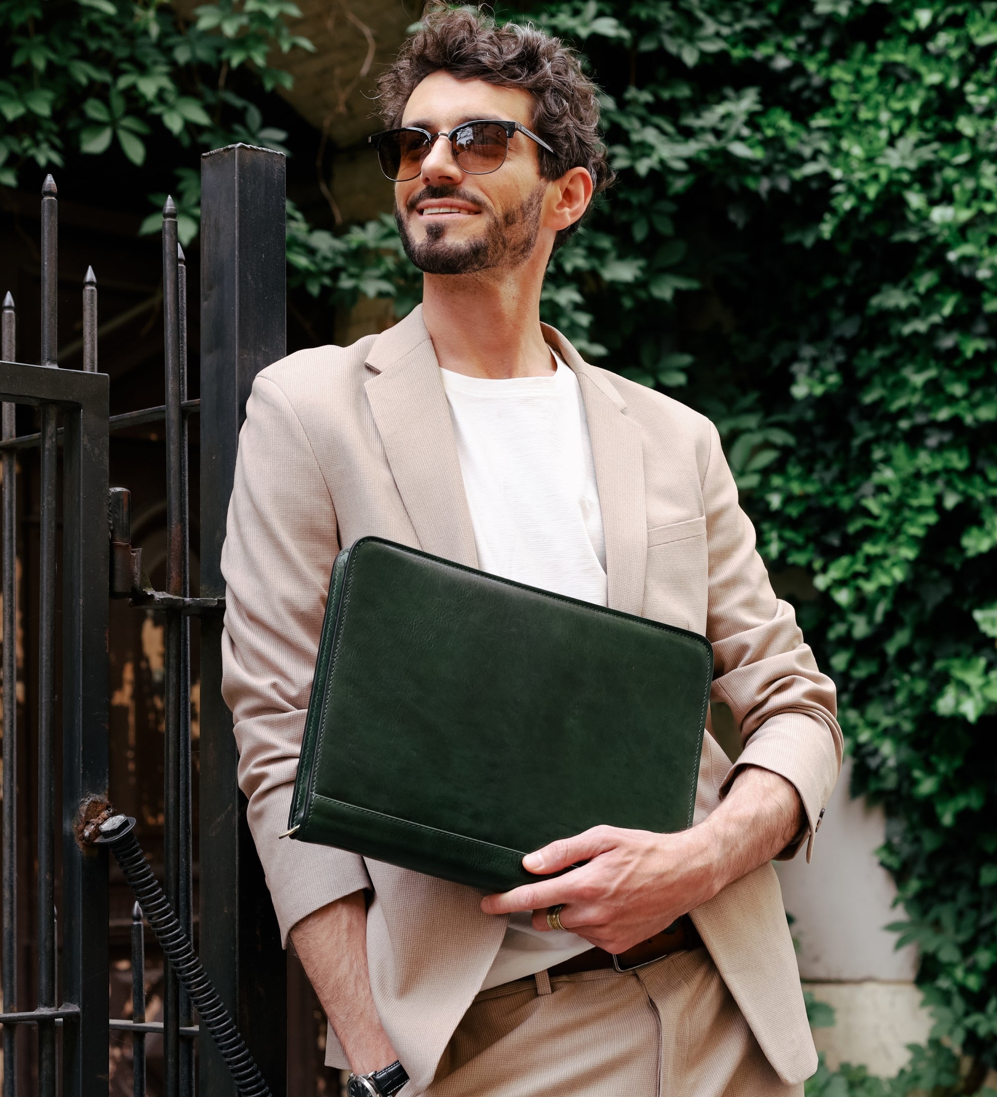 Organizador portadocumentos A4 de cuero: Candide