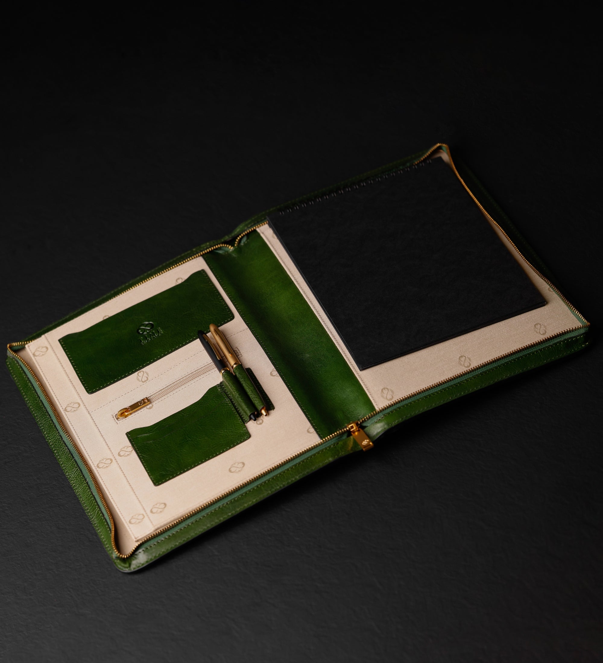 Organizador portadocumentos A4 de cuero para mujer: Candide