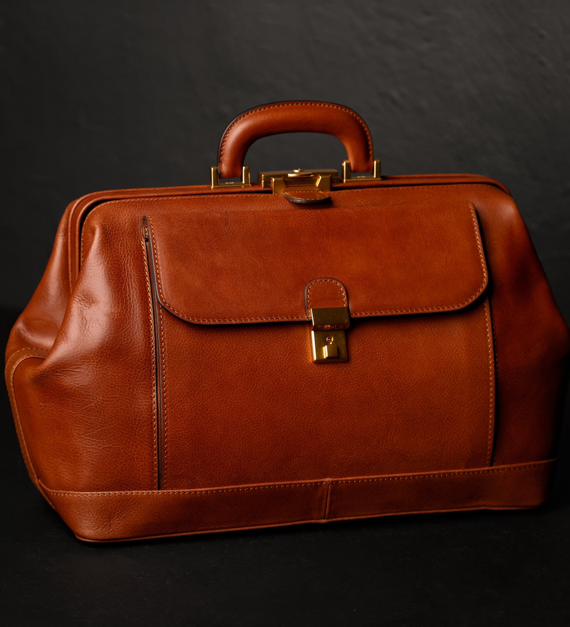 Bolso de médico de cuero italiano grande: Hamlet