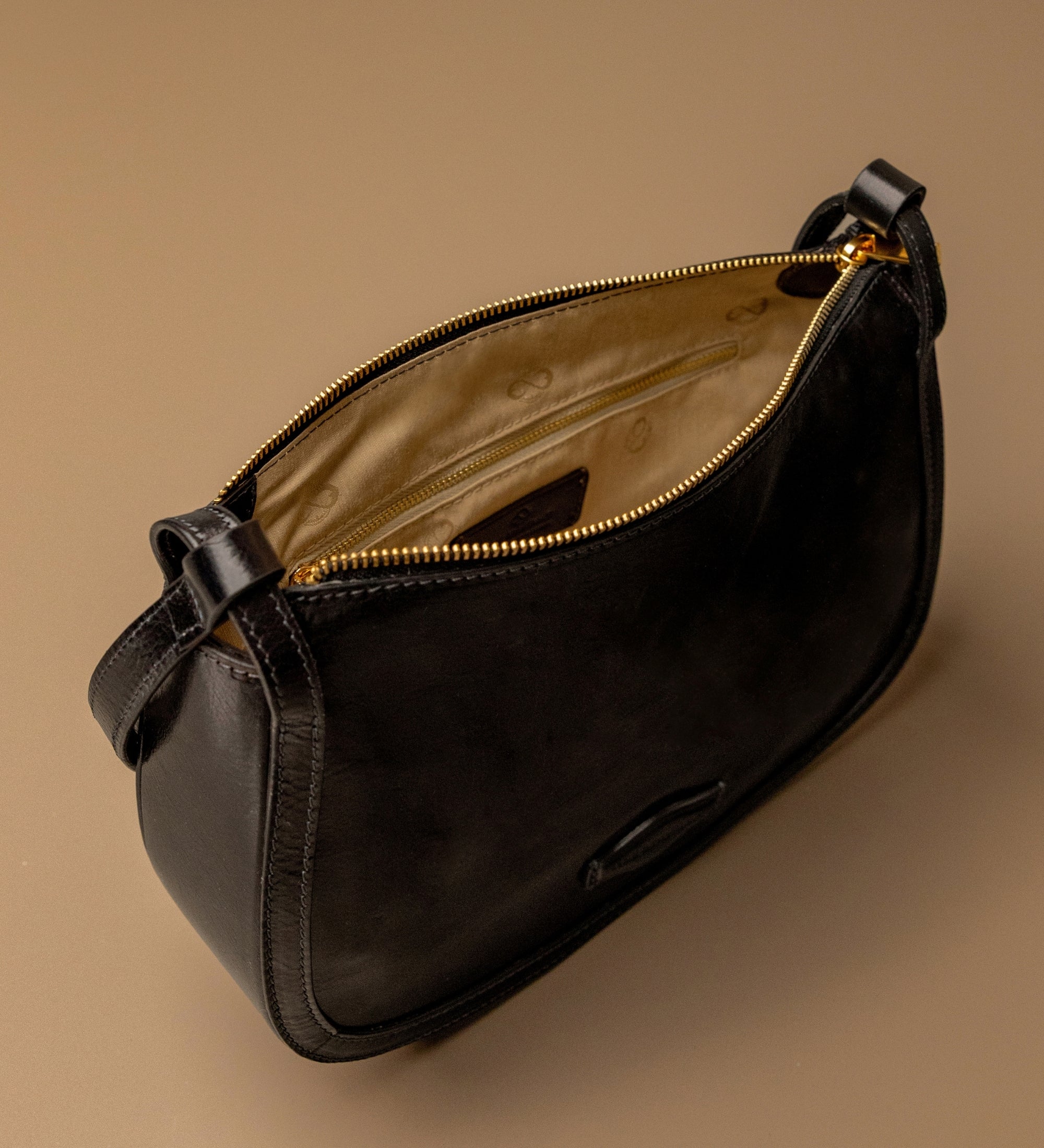 Bolso hobo de cuero para mujer: La Noia