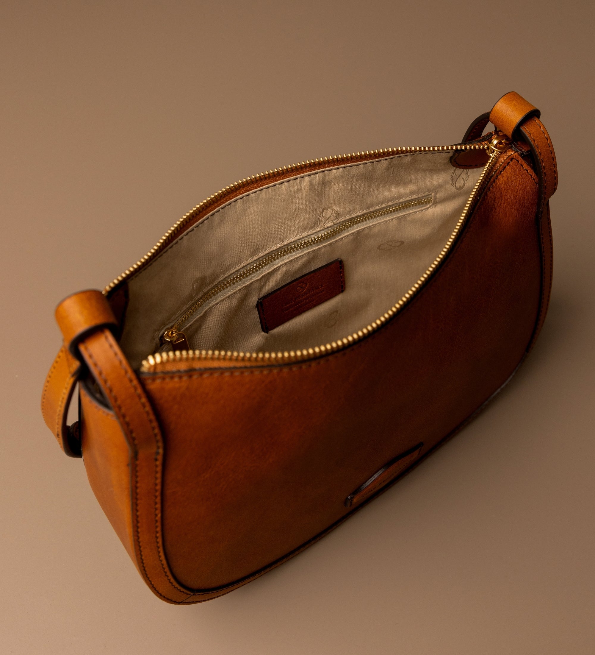 Bolso hobo de cuero para mujer: La Noia