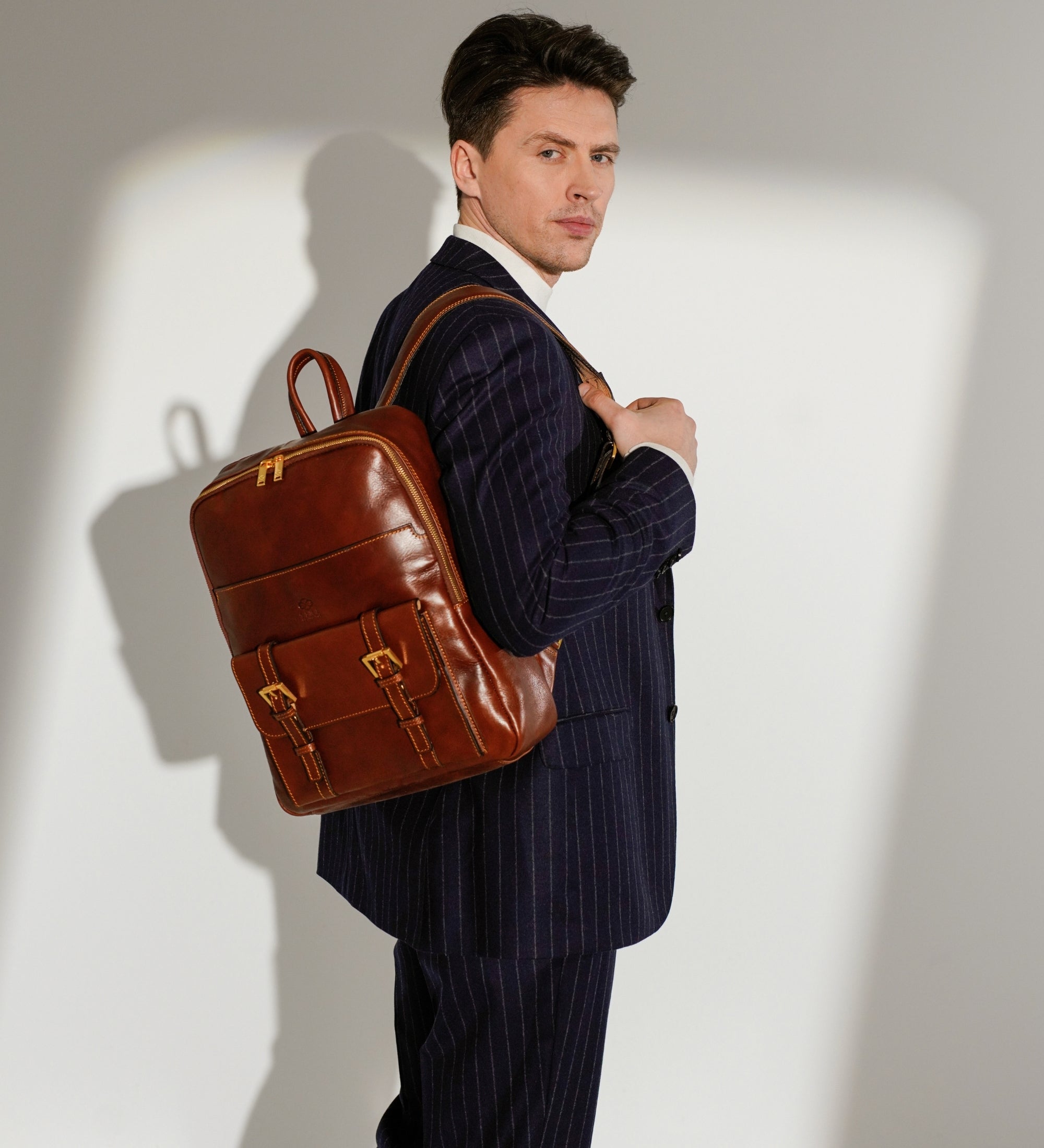 Mochila de cuero grande para hombre: The Divine Comedy