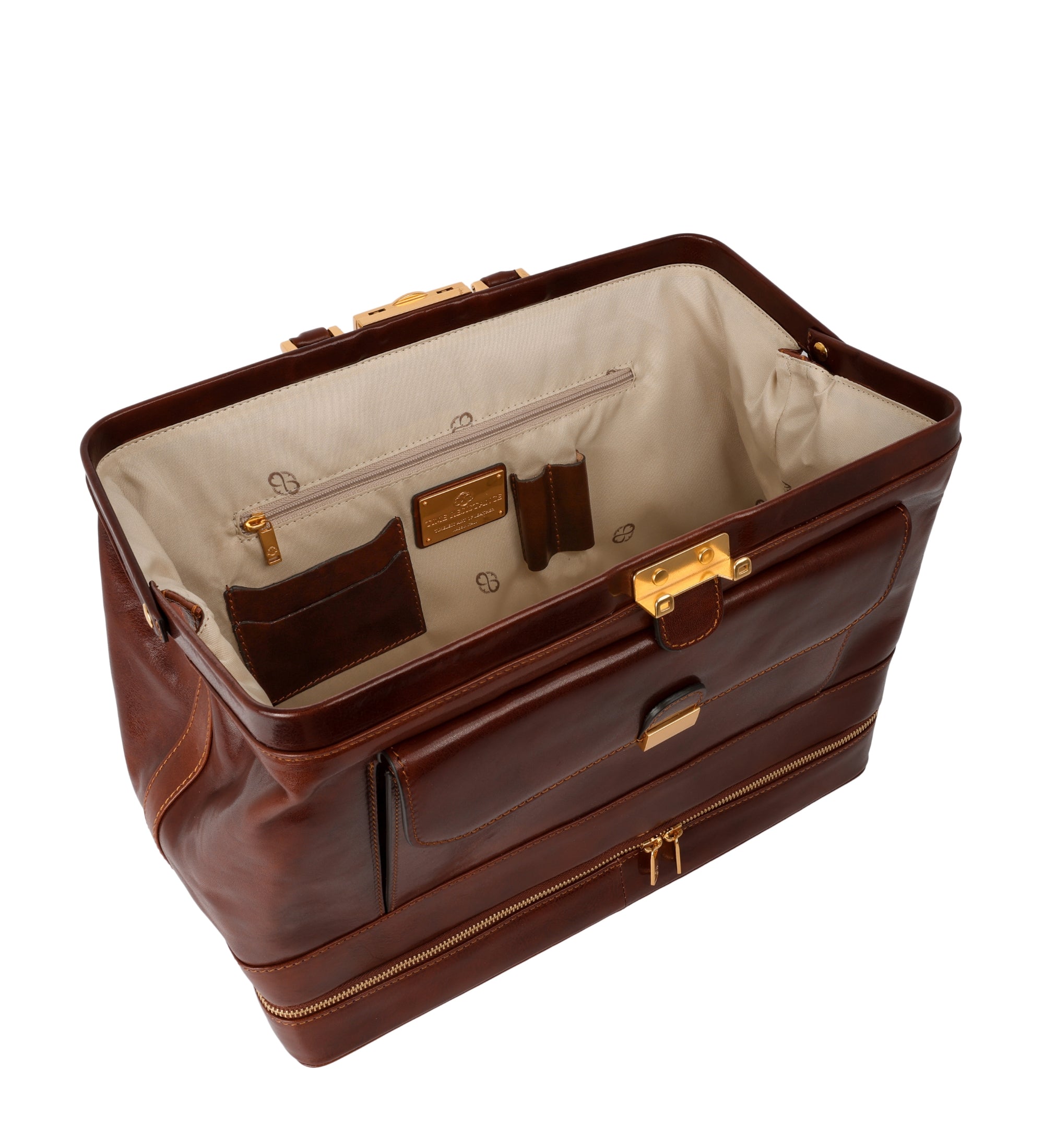 Bolso de médico de cuero italiano grande: The Master and Margarita