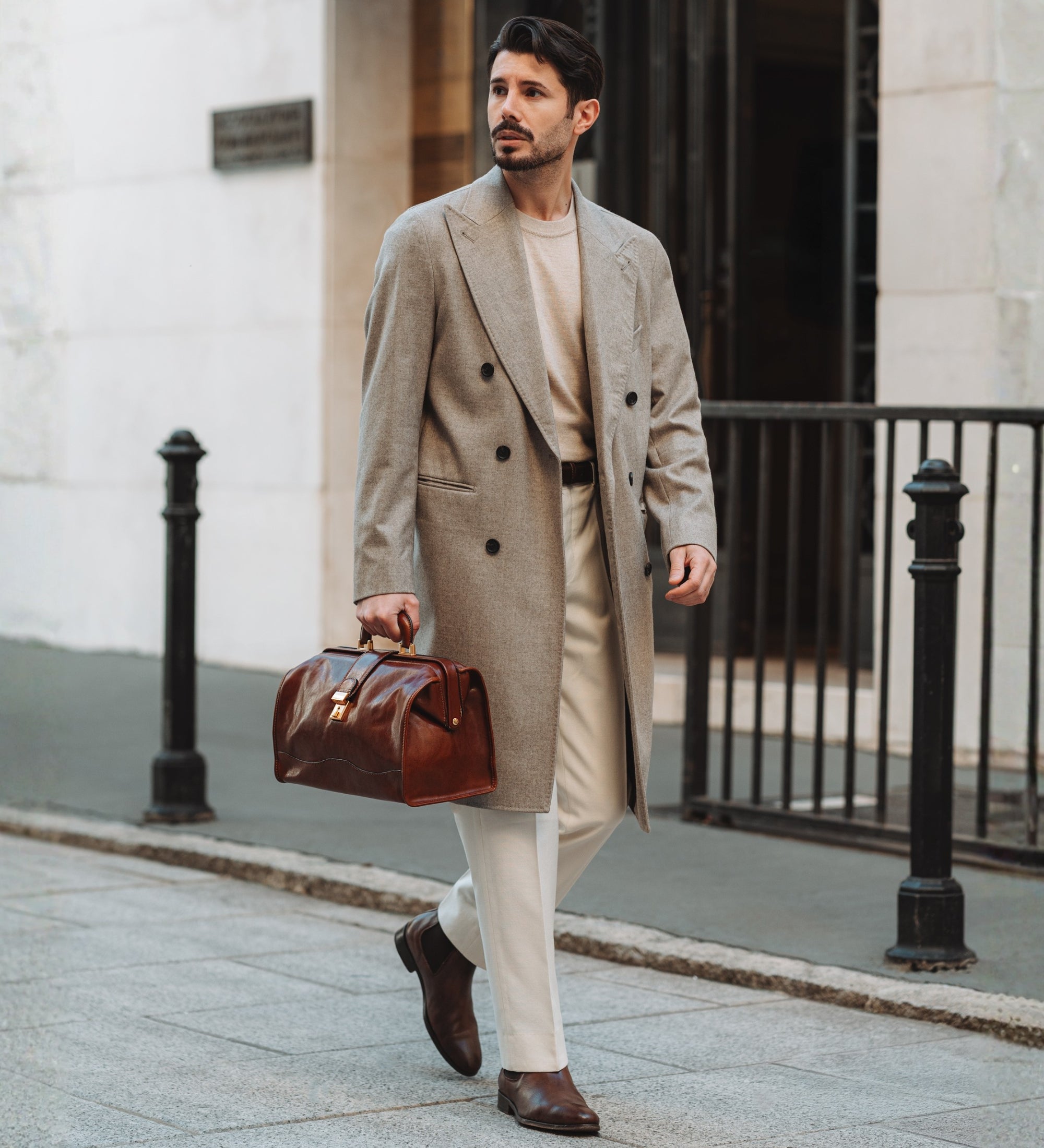 Bolso de médico de cuero pequeño: David Copperfield